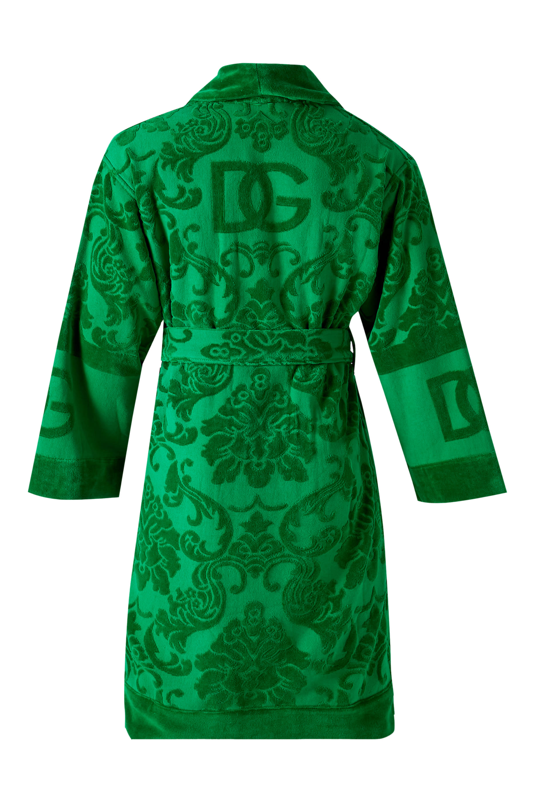 Terry Cotton Jacquard Bathrobe