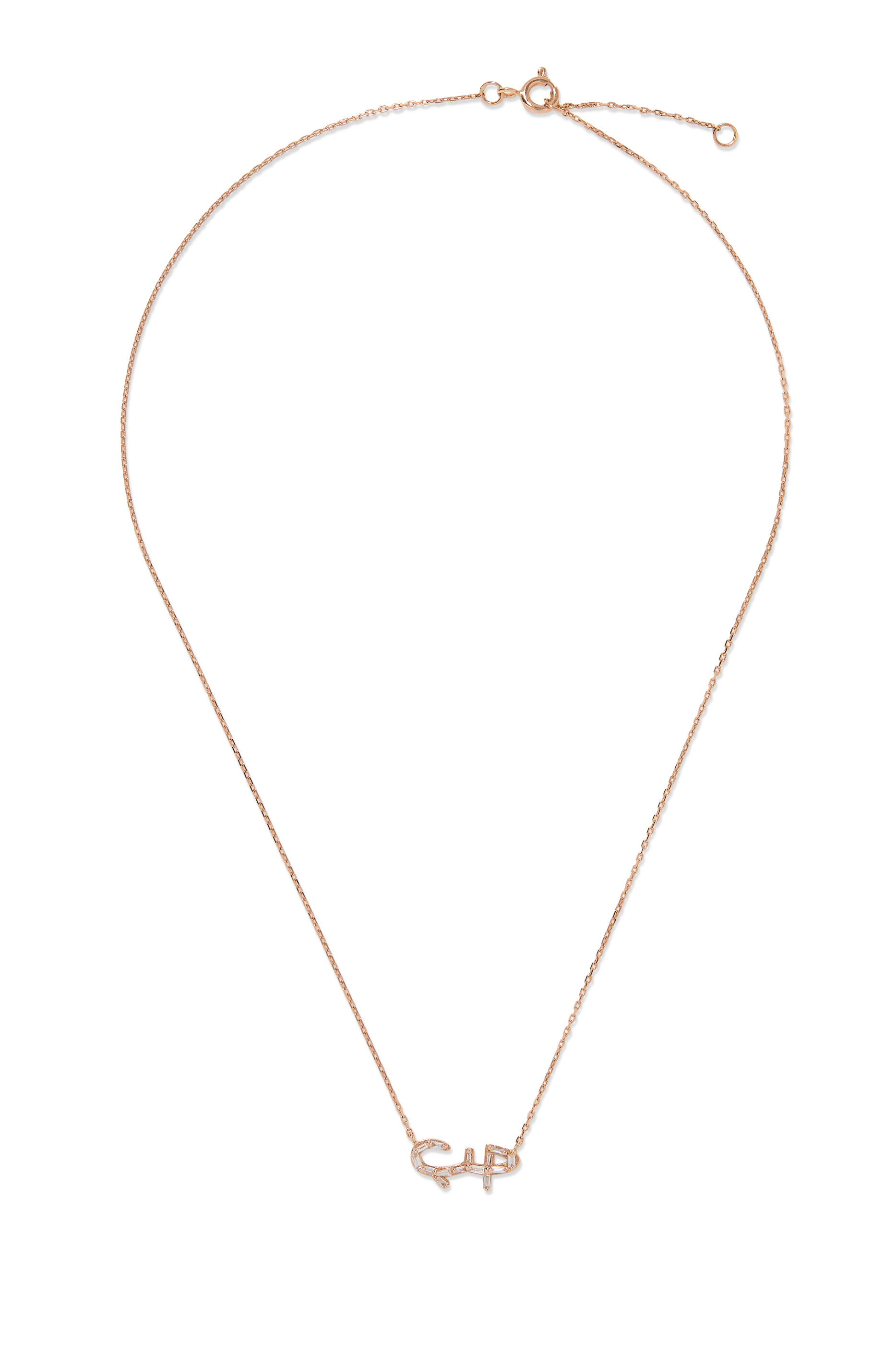 Hobb Love Necklace, 18k Yellow Gold & Diamonds
