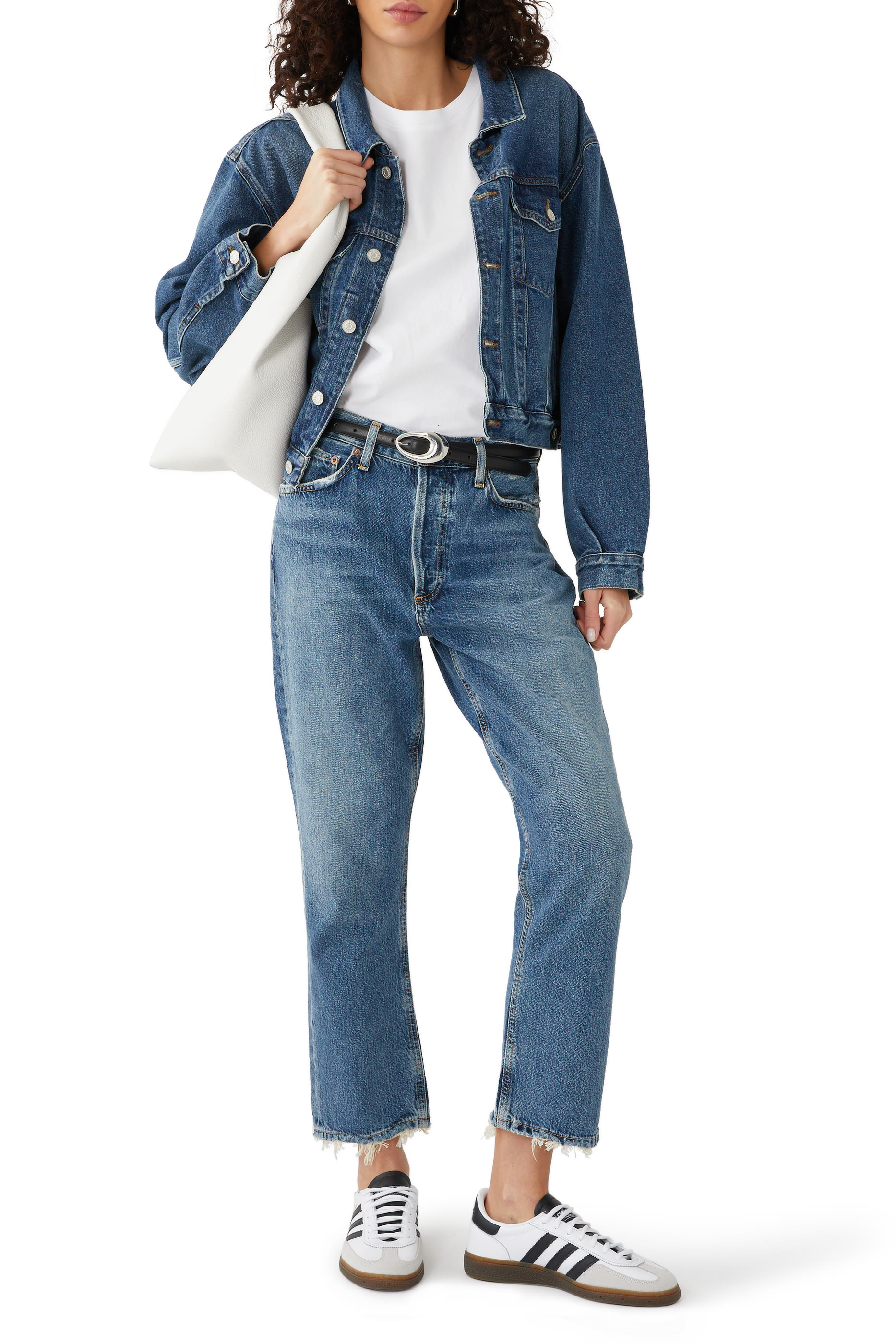 Riley High Rise Straight Crop