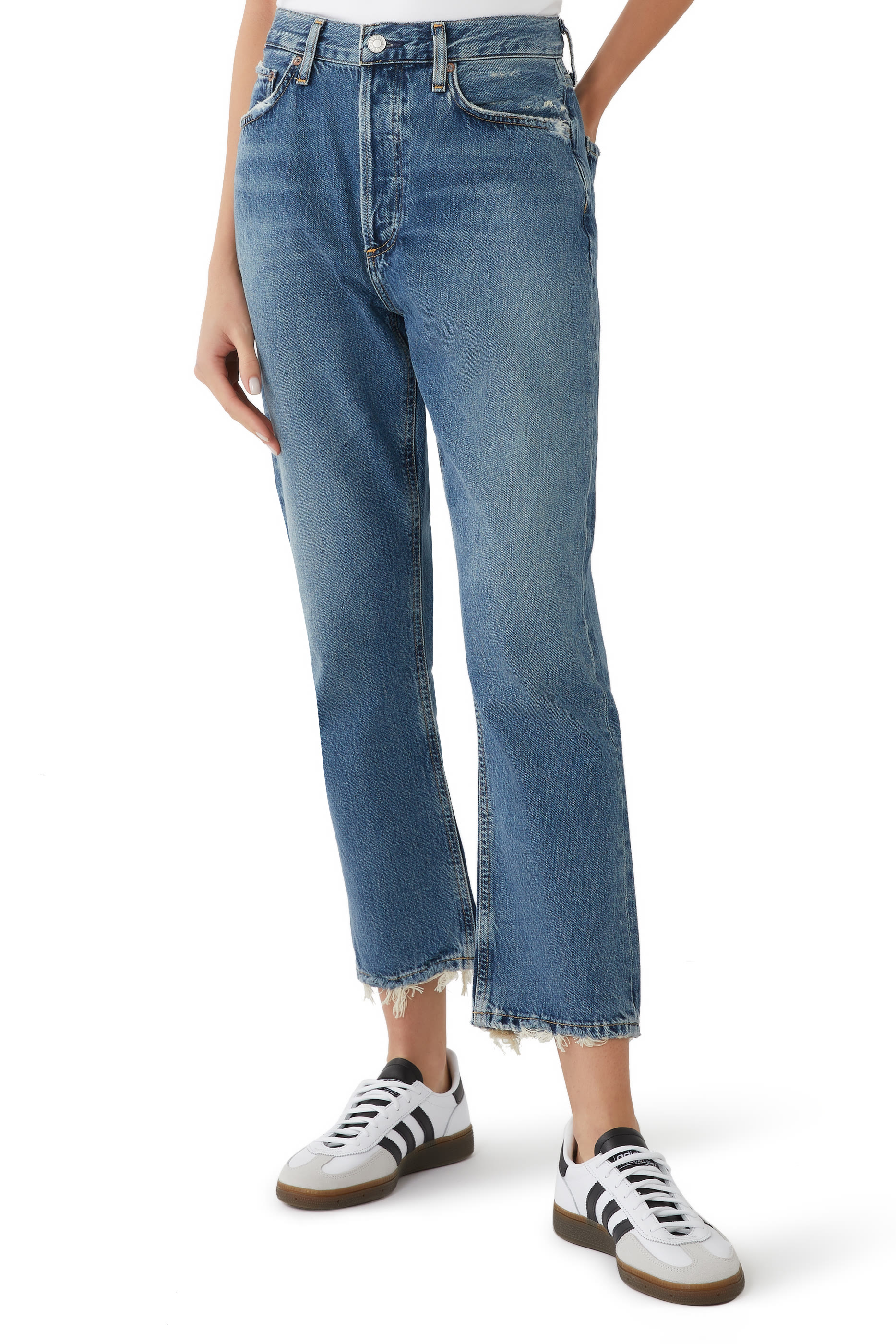 Riley High Rise Straight Crop