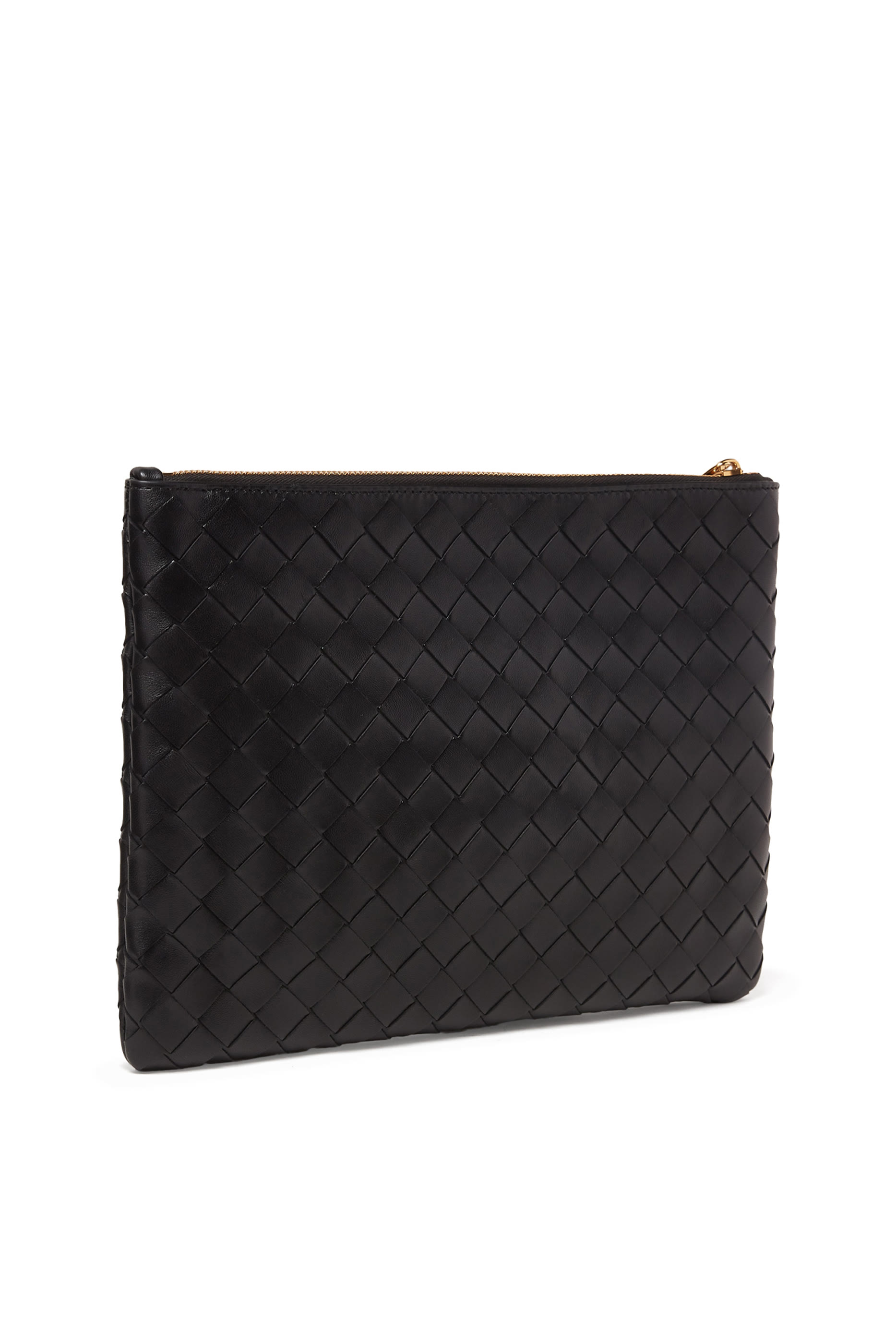 Medium Intrecciato Leather Pouch