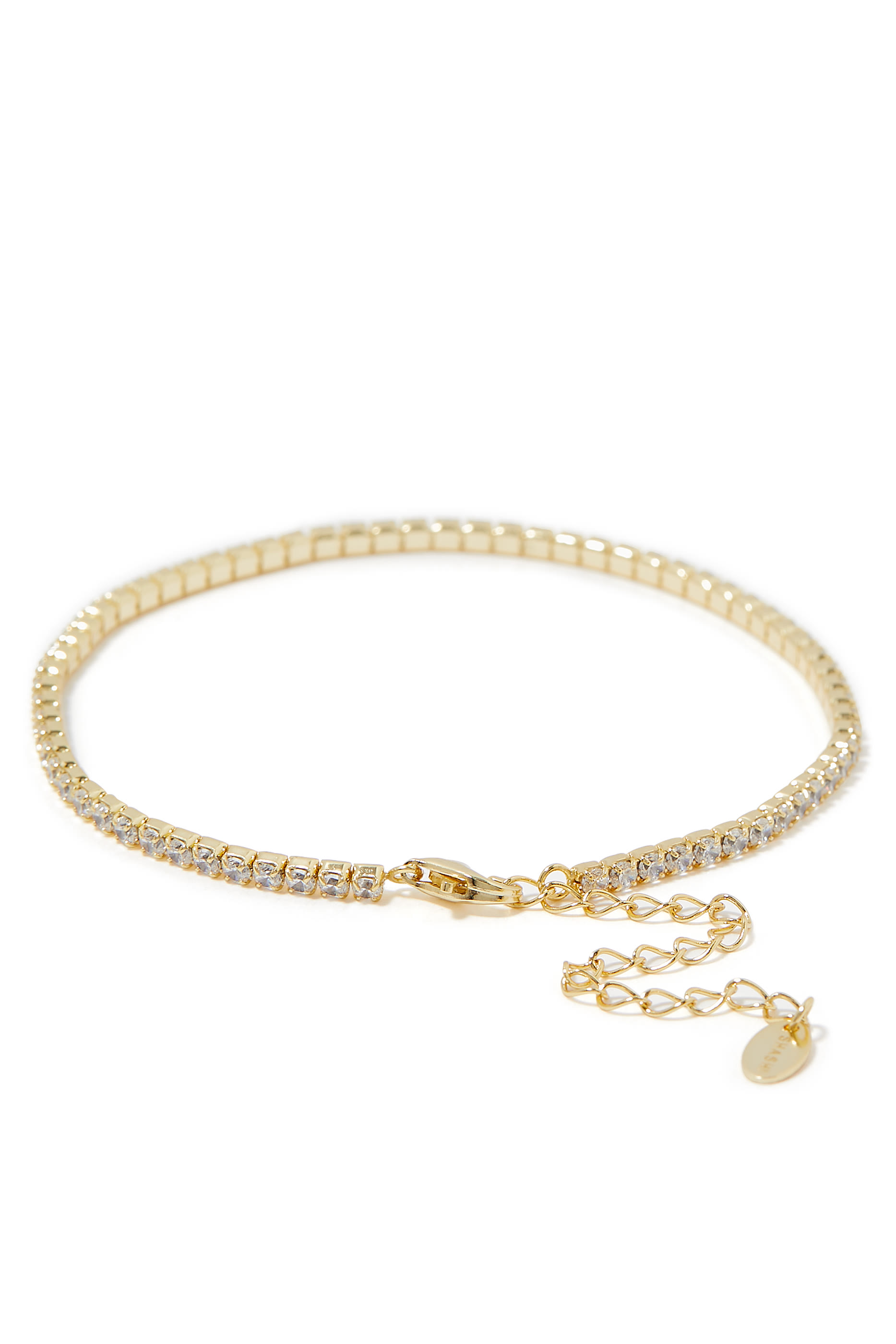 Tennic Bracelet, 14ct Vermeil on Sterling Silver