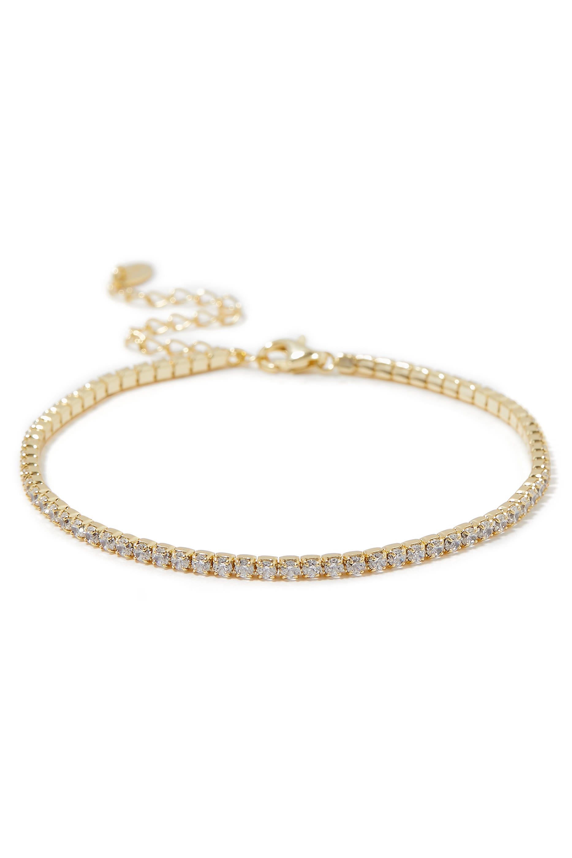 Tennic Bracelet, 14ct Vermeil on Sterling Silver