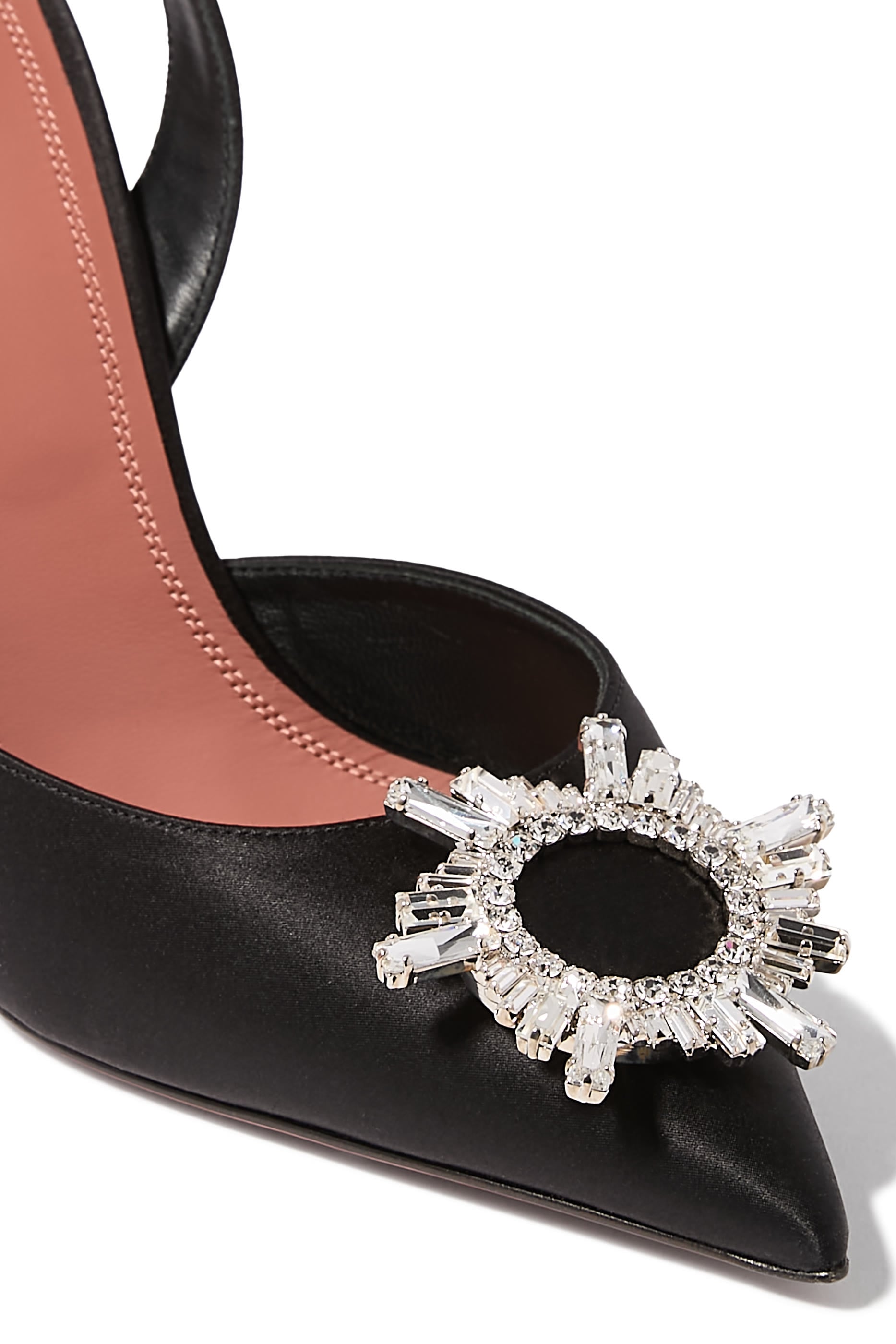  Begum Satin 95 Slingback Pumps