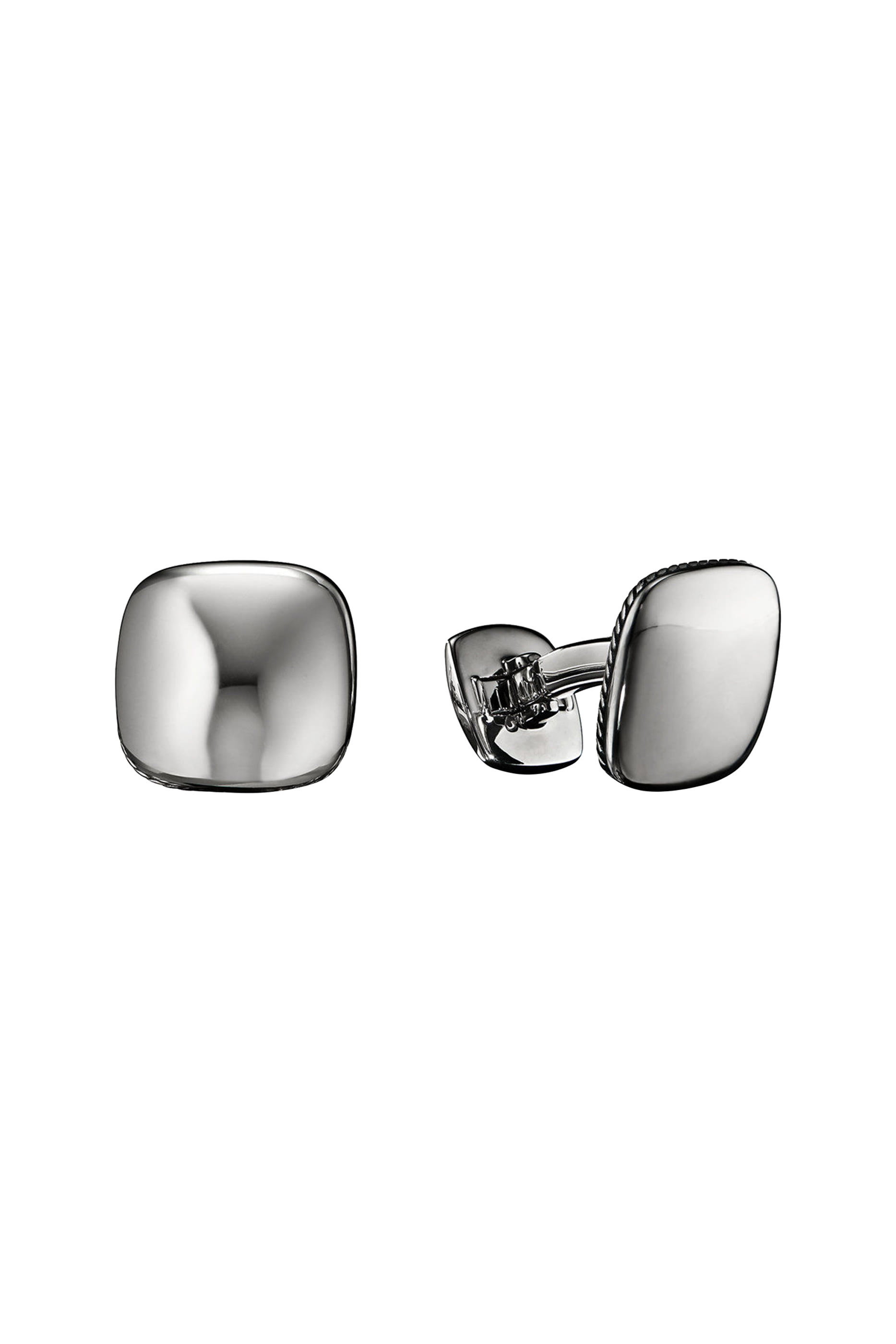 Streamline® Cushion Cufflinks, Sterling Silver & Onyx