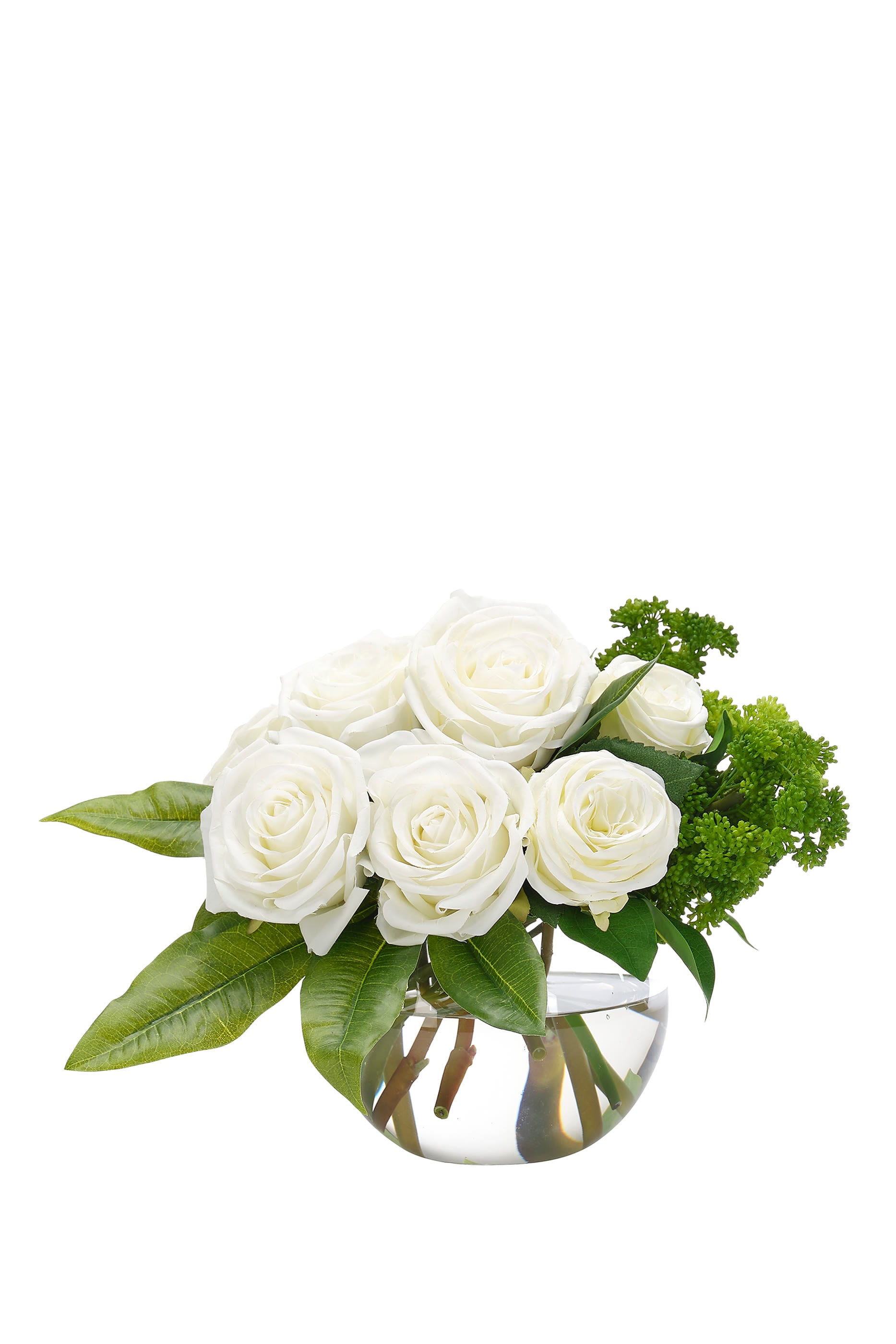 Rose in Round Vase