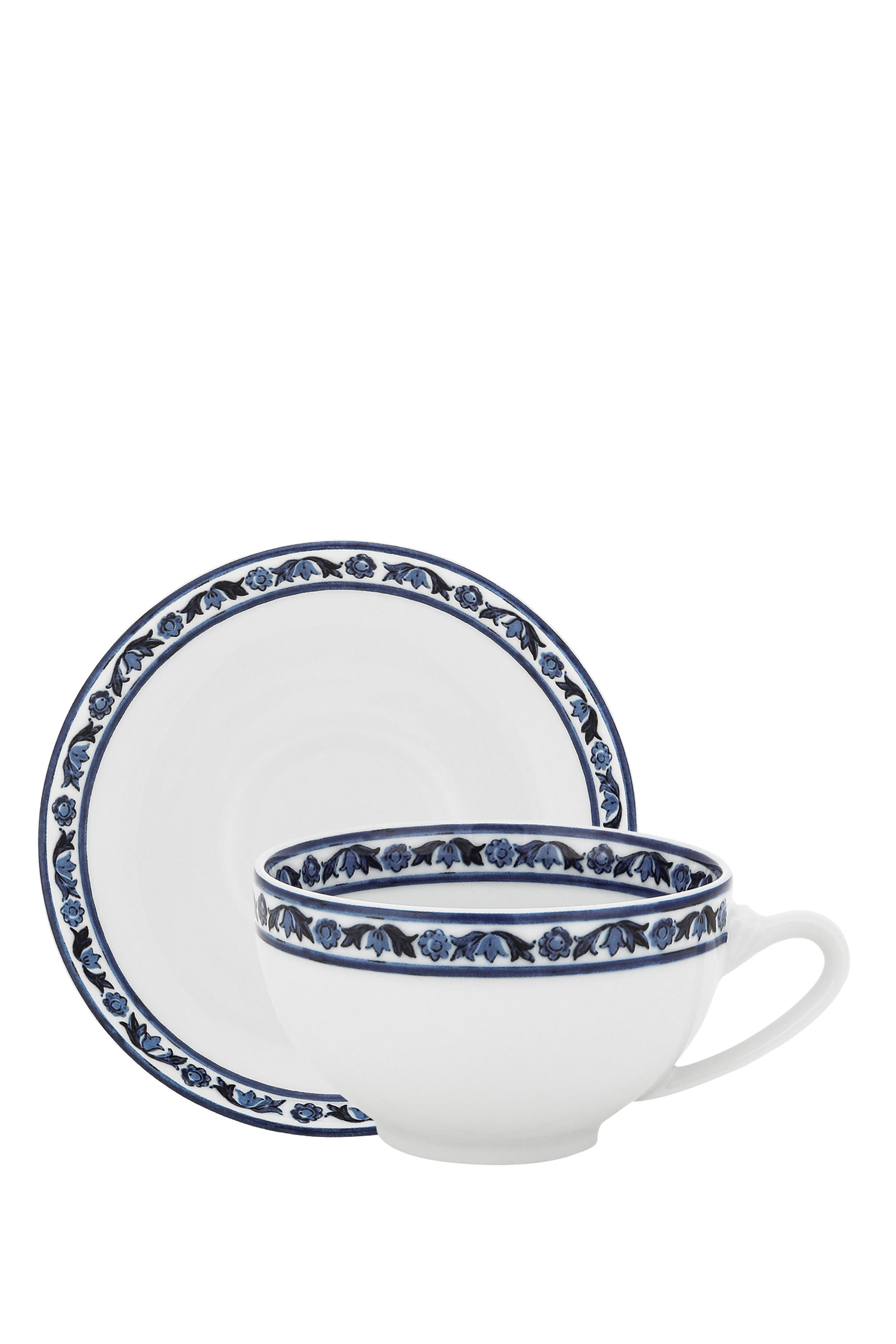 Blu Mediterraneo Tea Cup and Saucer, Set of 2
