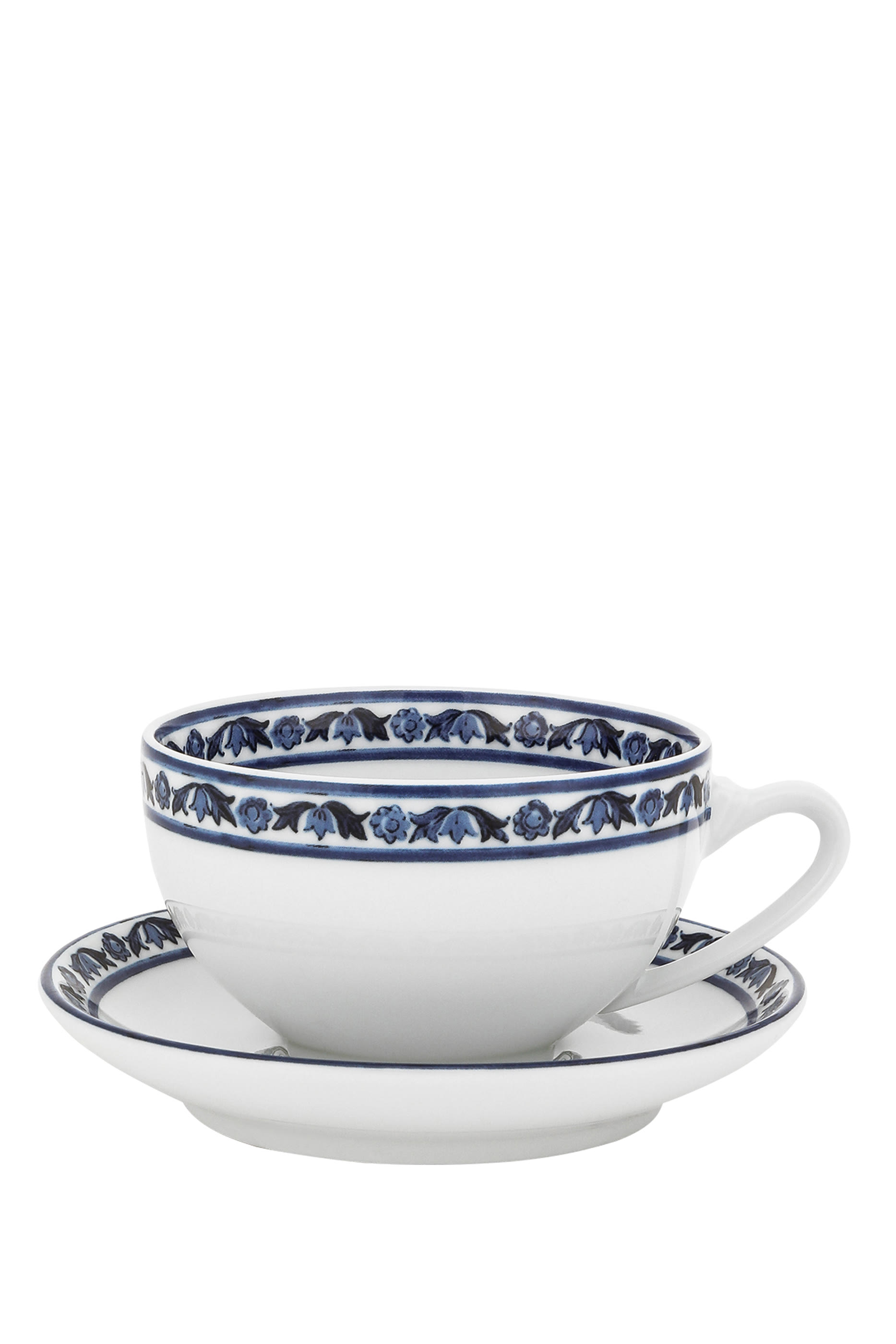 Blu Mediterraneo Tea Cup and Saucer, Set of 2