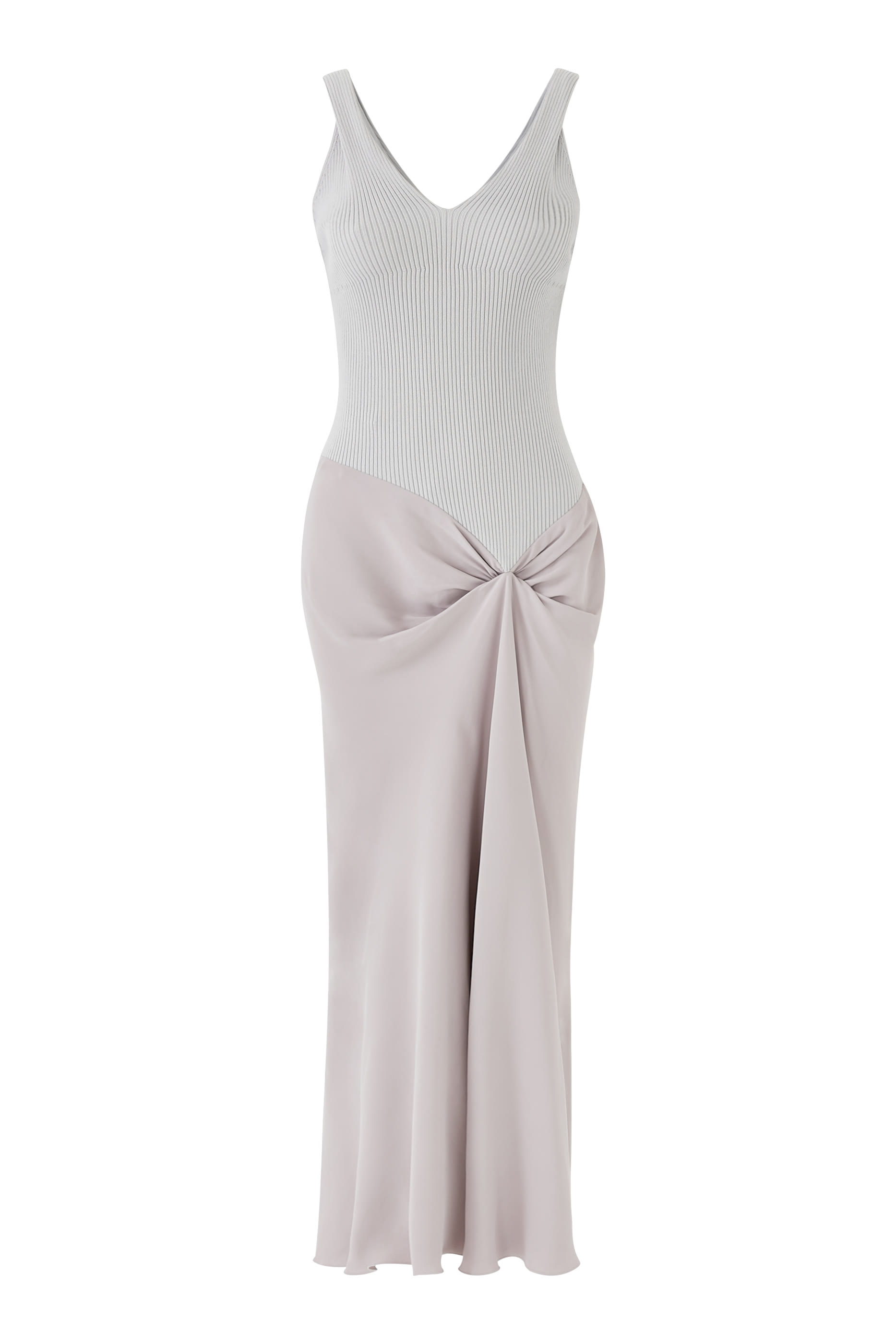 Knit Detail Cami Midi Dress