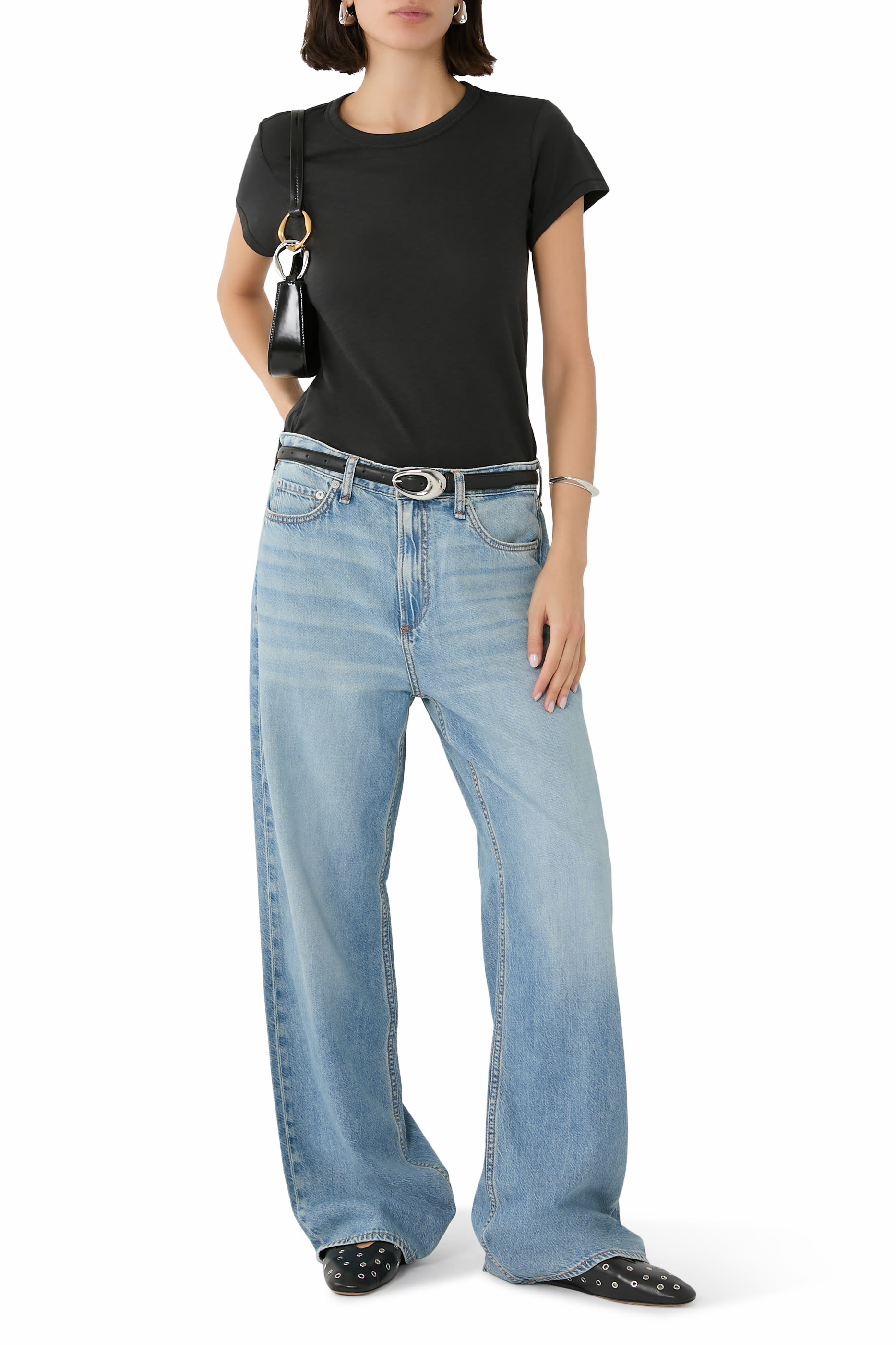 Featherweight Logan Wide-Leg Jeans