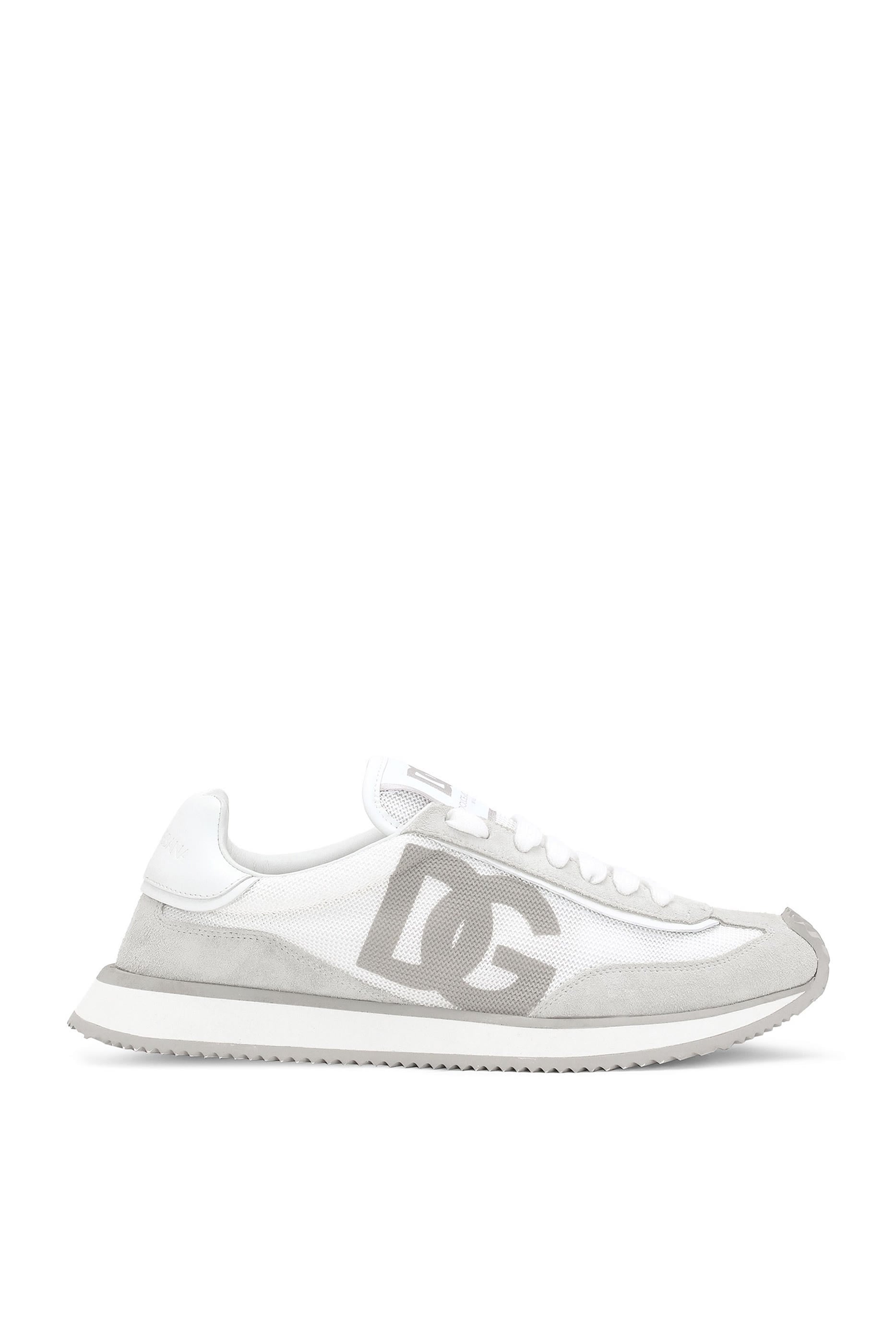  Mixed-Material Cushion Sneakers