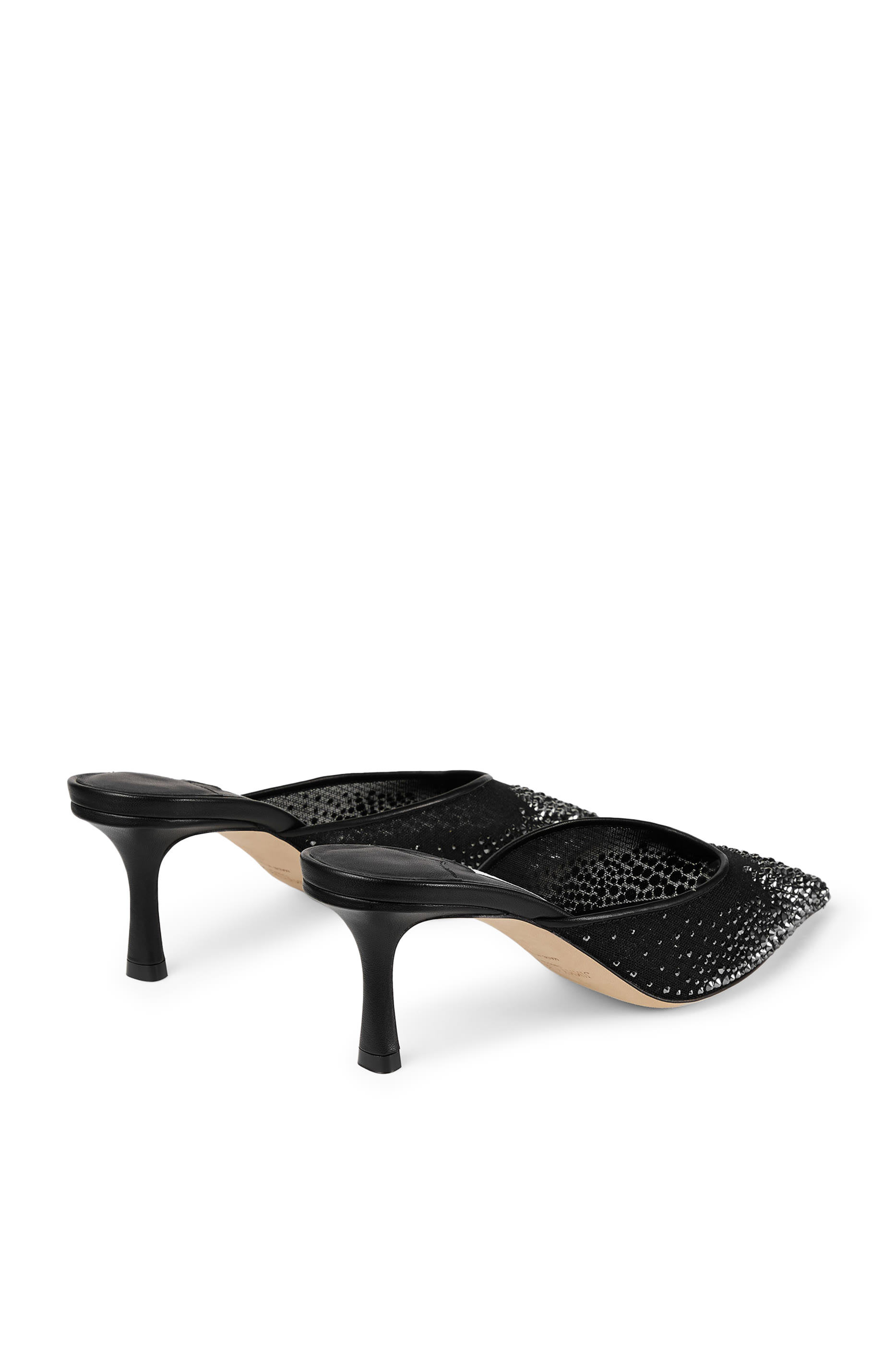 Vivi 65 Crystal Mesh Mule Pumps