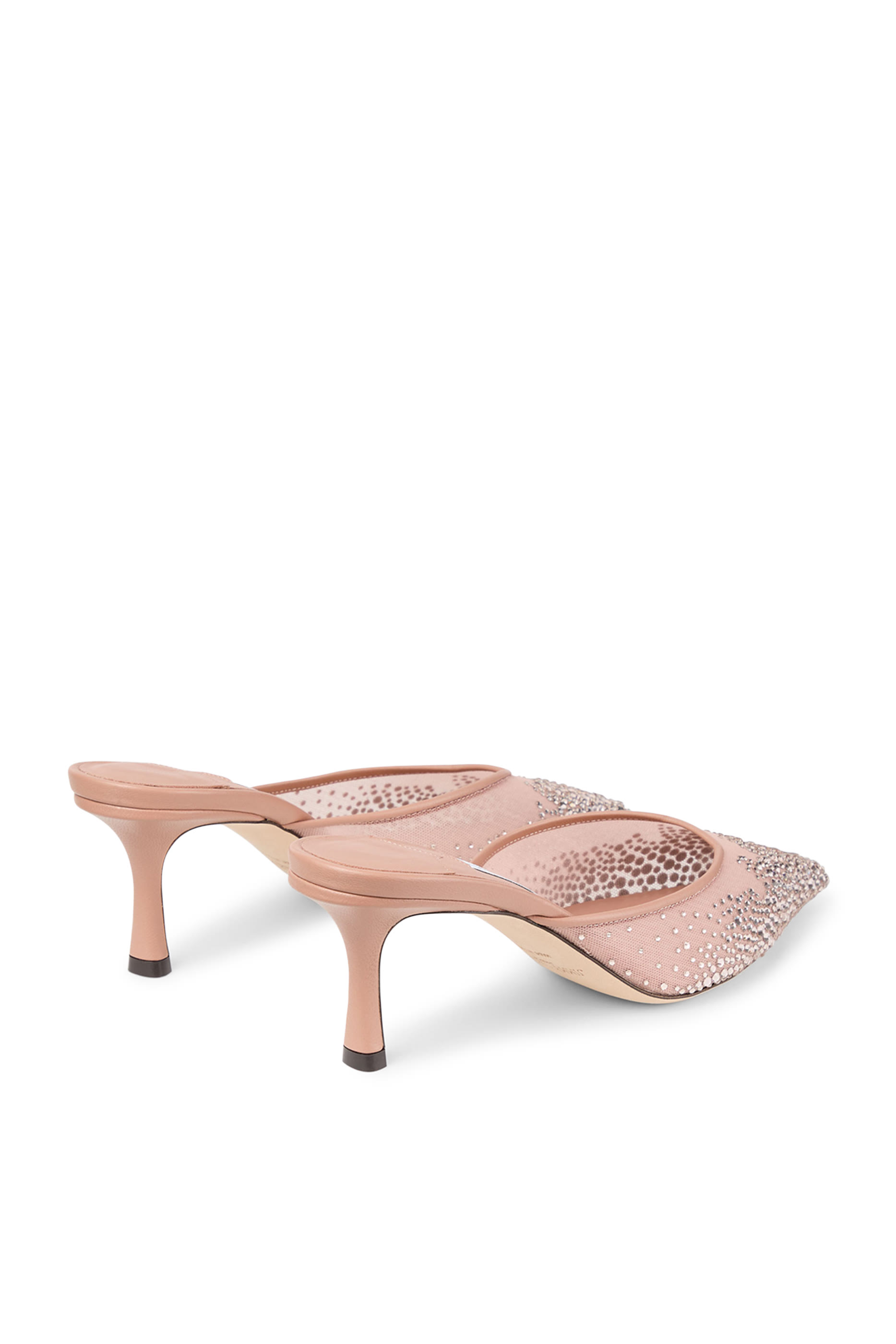 Vivi 65 Crystal Mesh Mule Pumps
