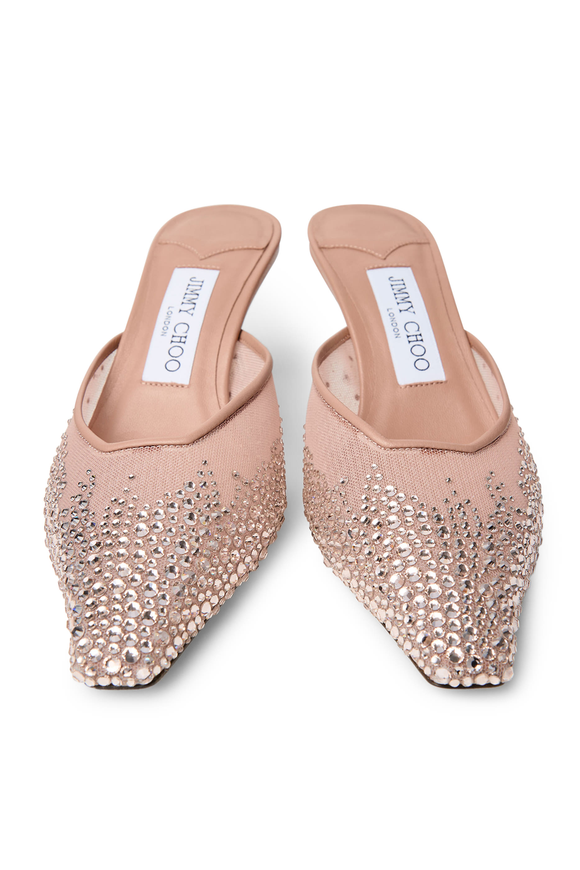 Vivi 65 Crystal Mesh Mule Pumps
