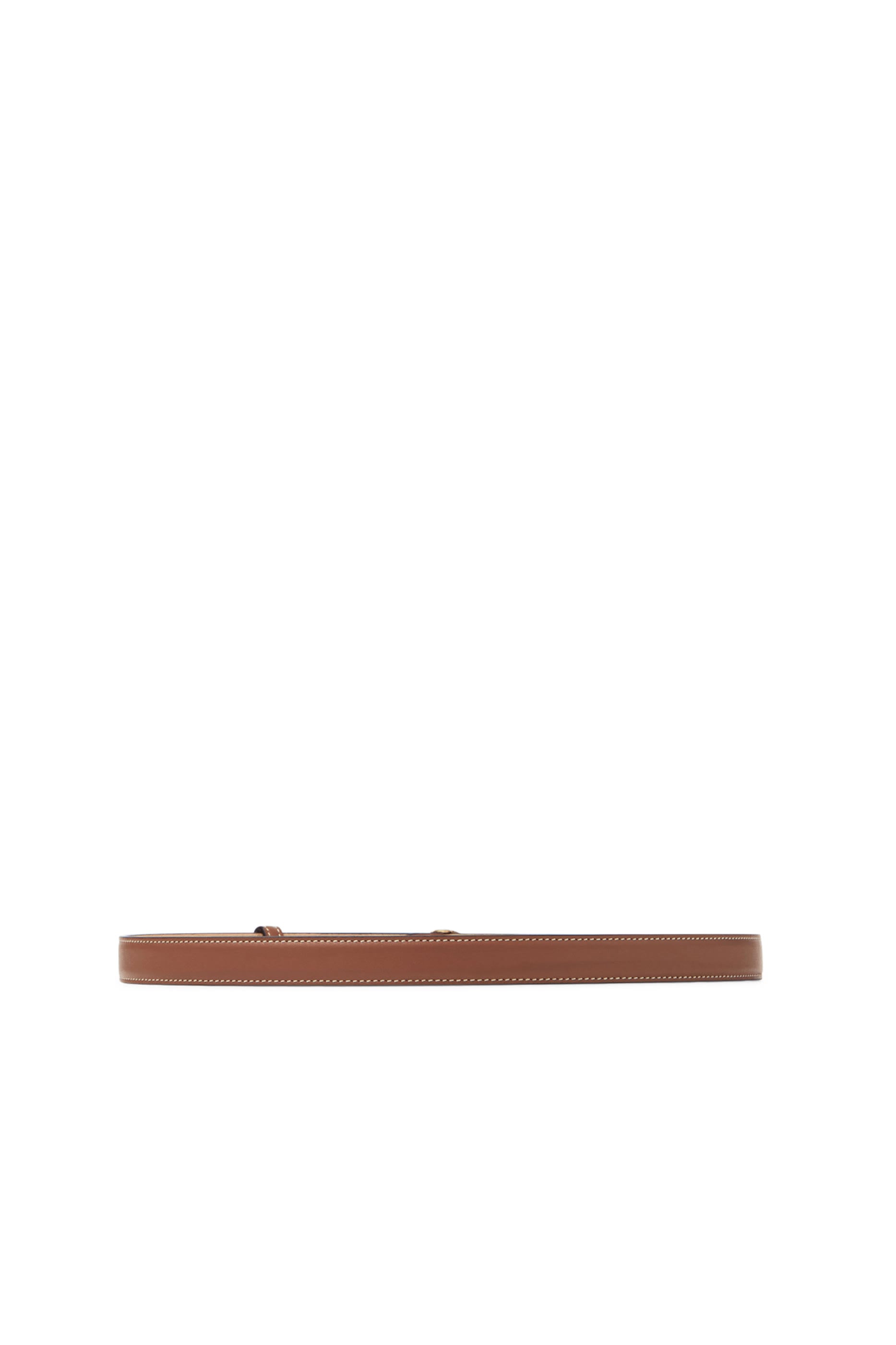 Diamond Calf Leather Clasp Belt