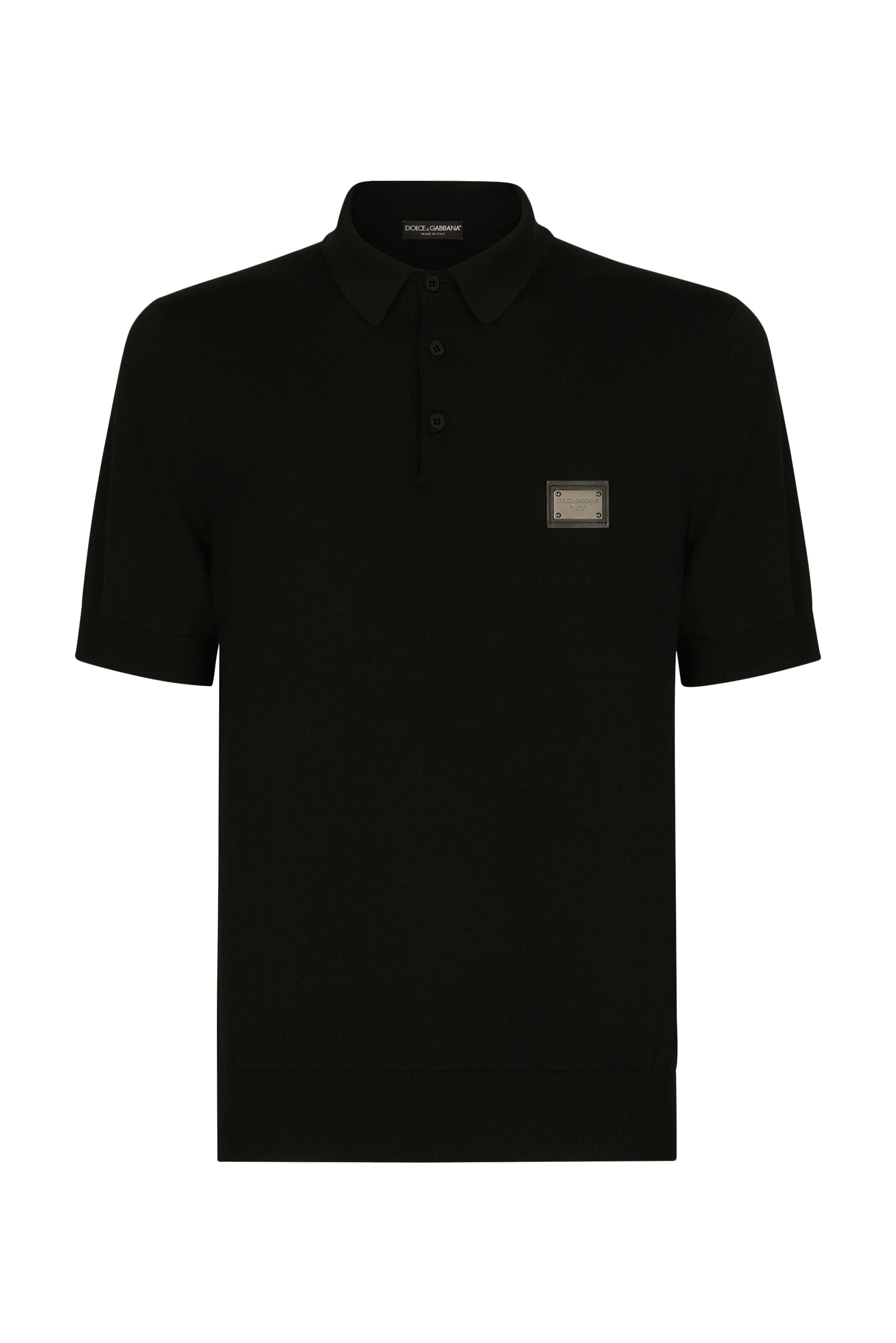 Logo Wool Polo Shirt