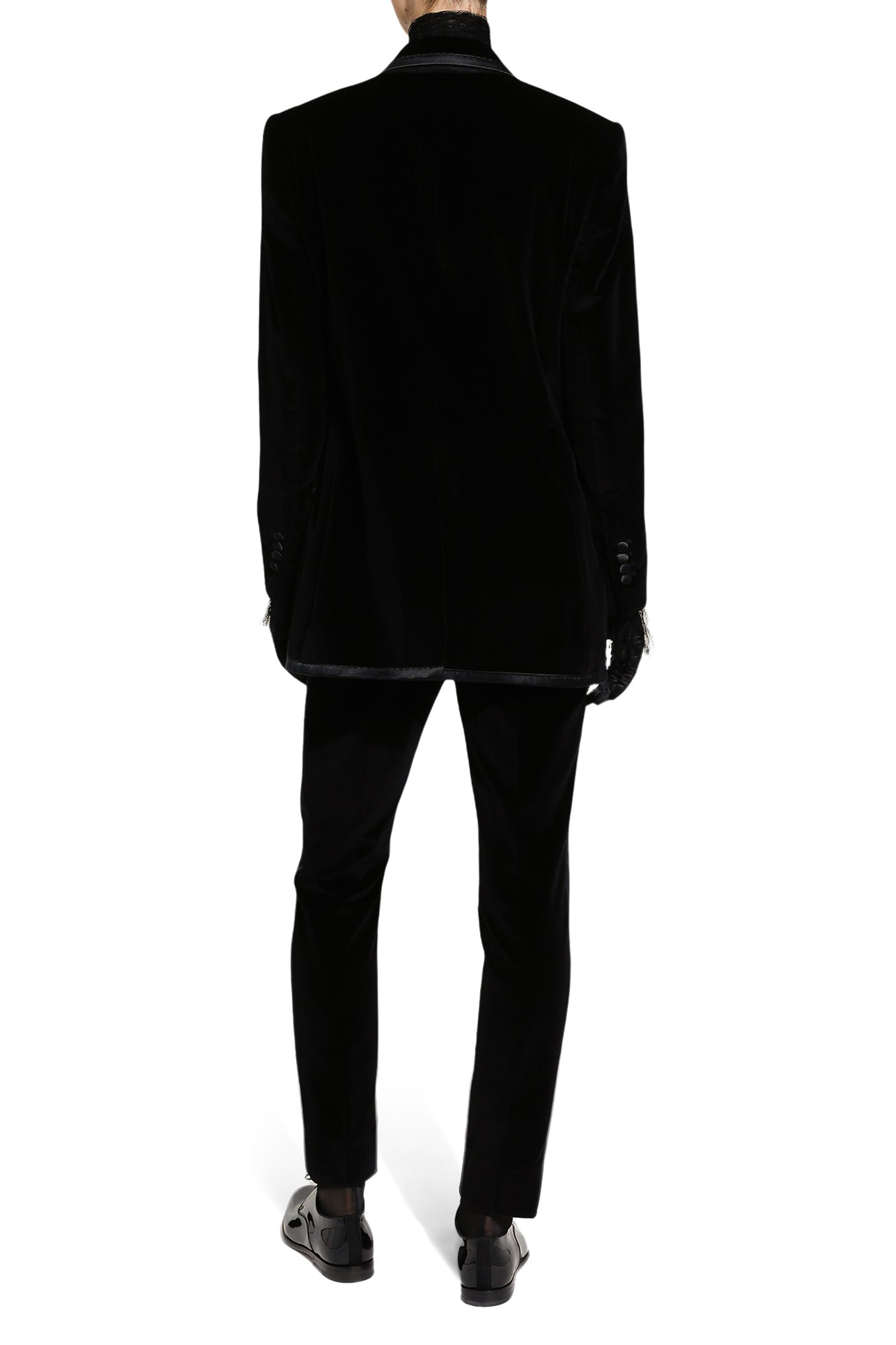  Tailored Velvet Tuxedo Pants