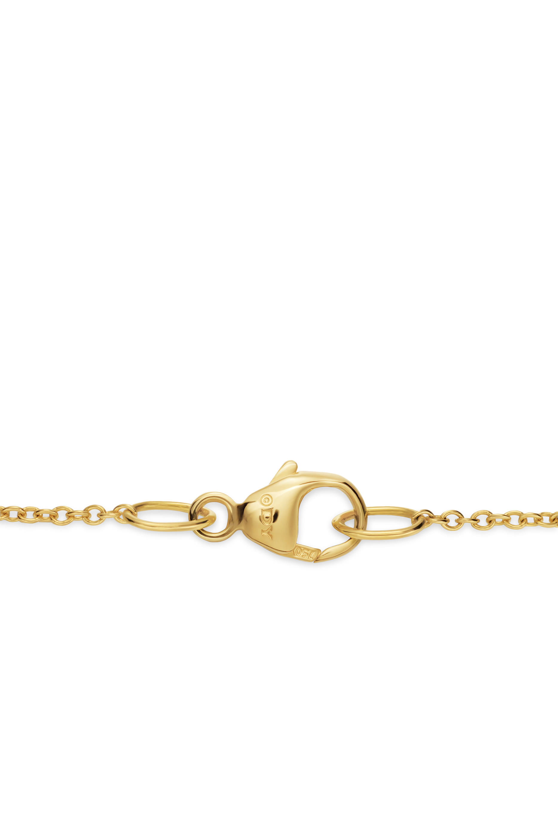 Petite Modern Renaissance Pyramid Station Necklace, 18K Yellow Gold