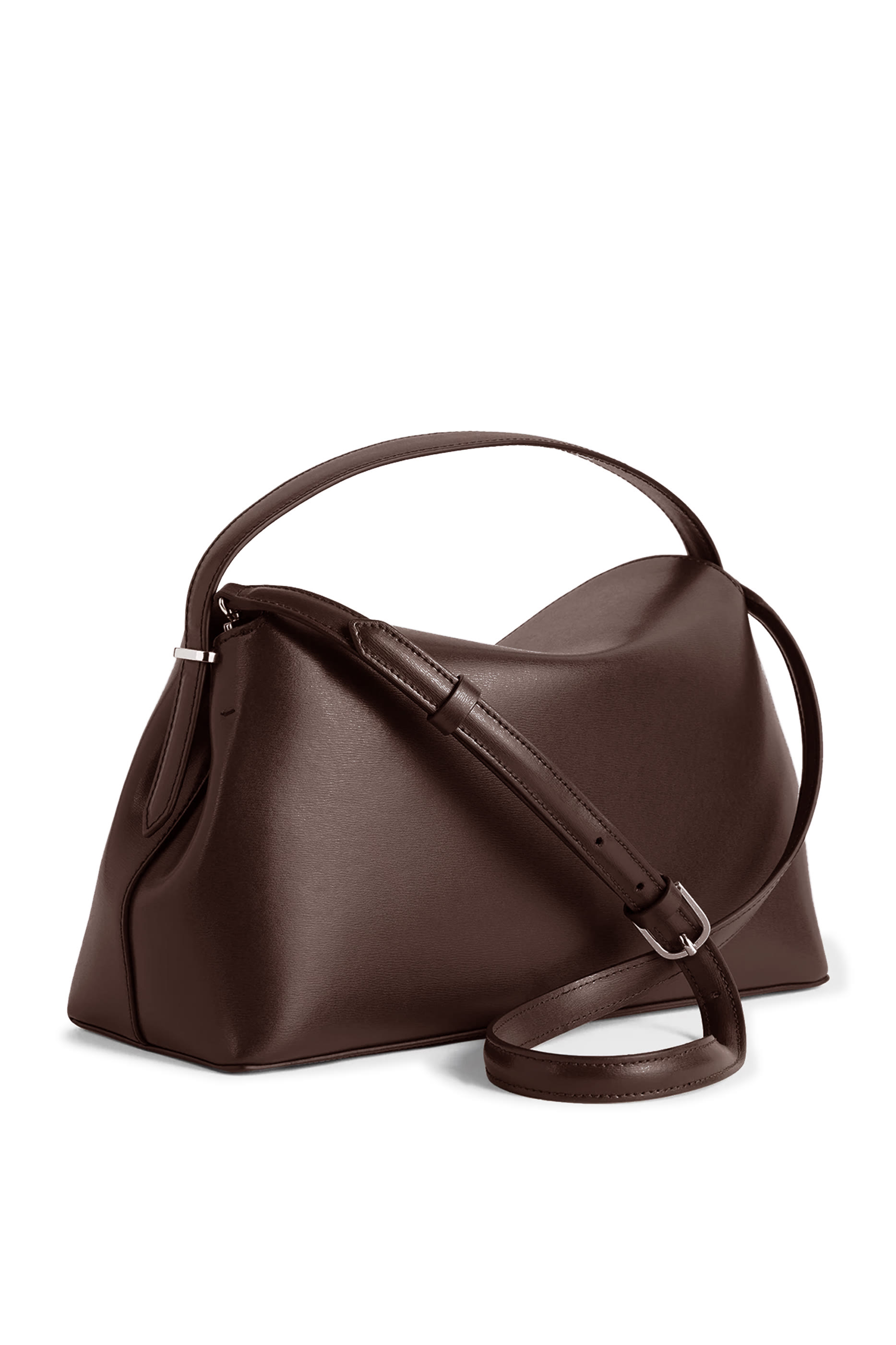 T-Lock Leather Top-Handle Bag