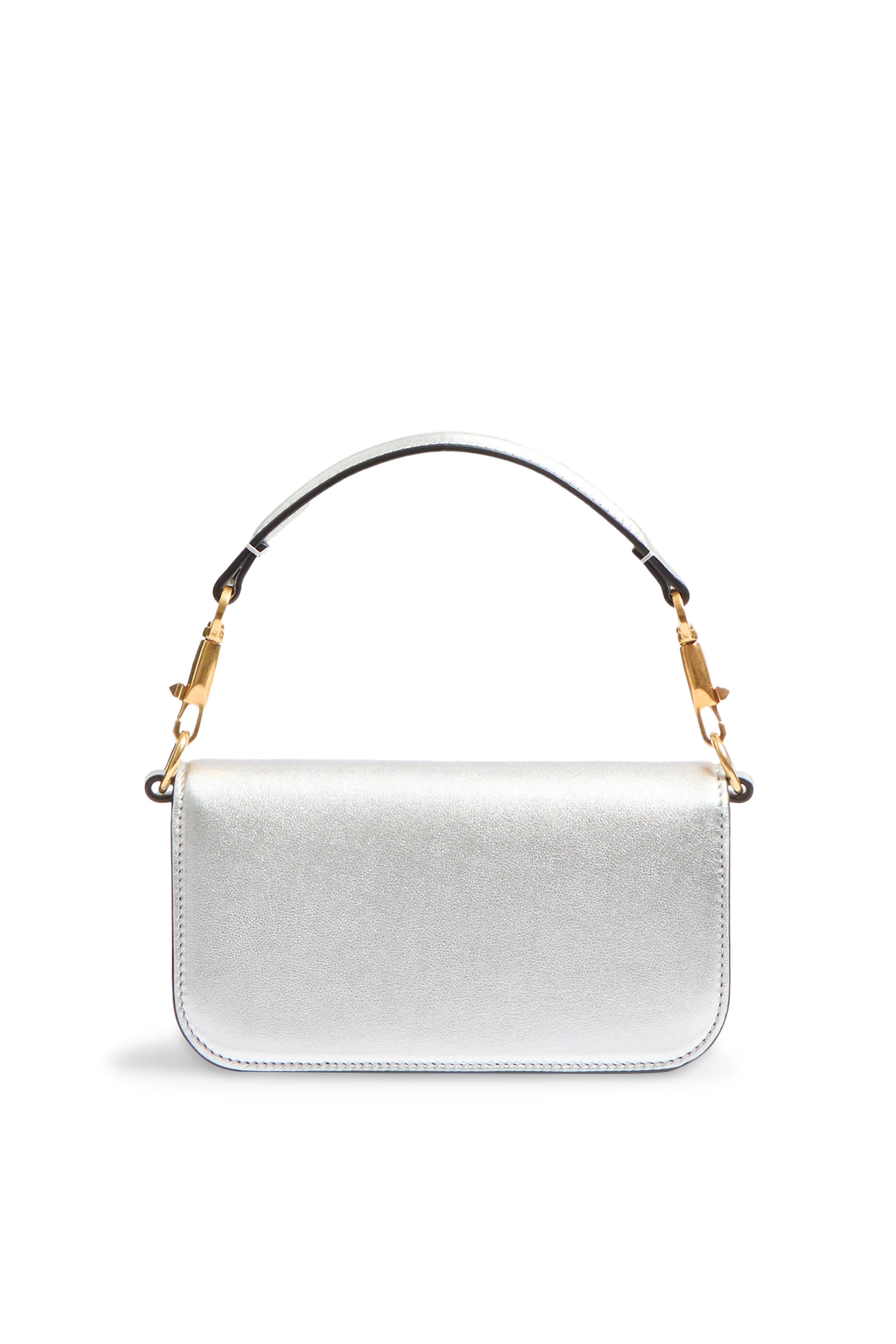 Locò Small Shoulder Bag in Laminated Calfskin with Jewel Logo