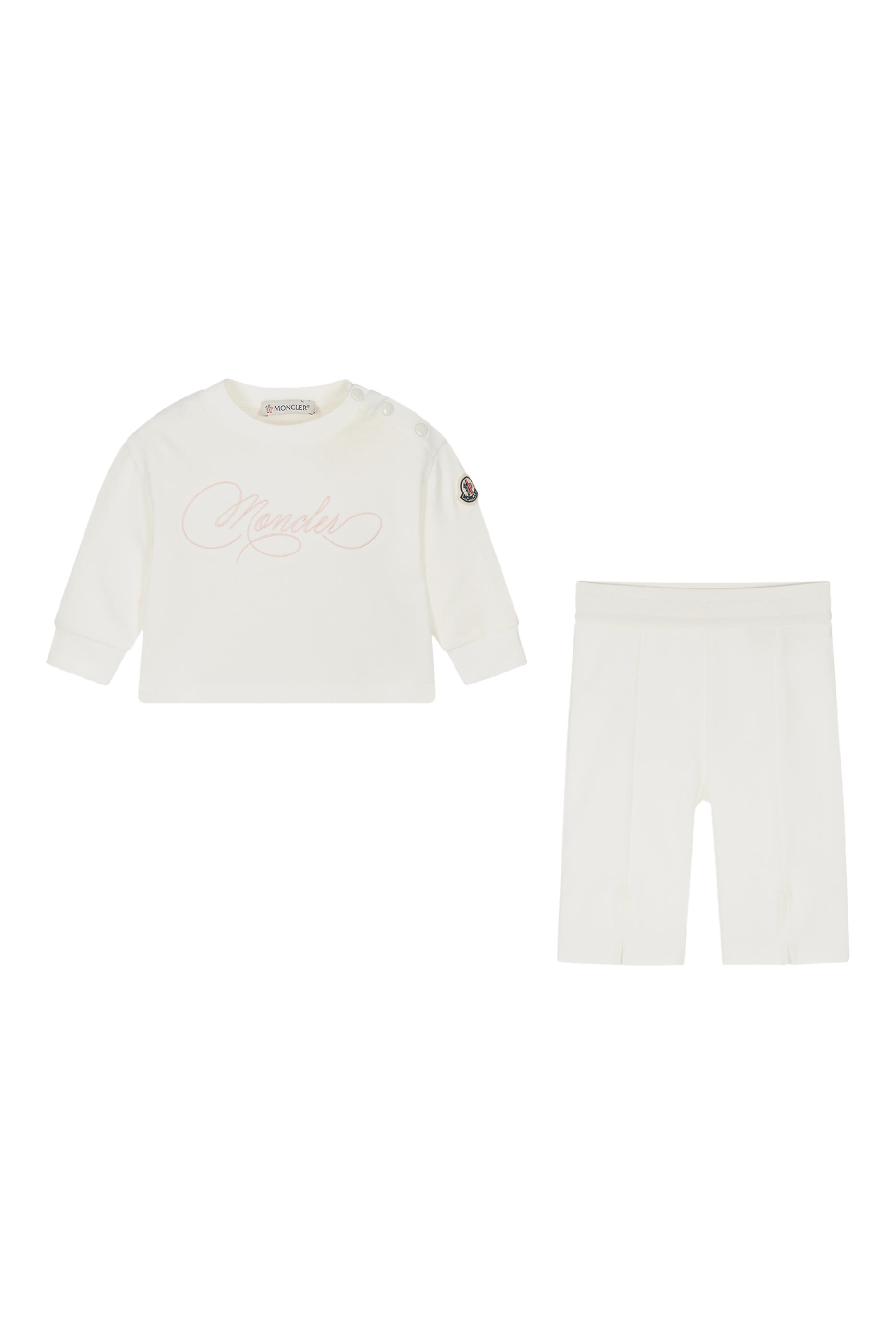 Kids Embroidered Cursive Logo Cotton Set