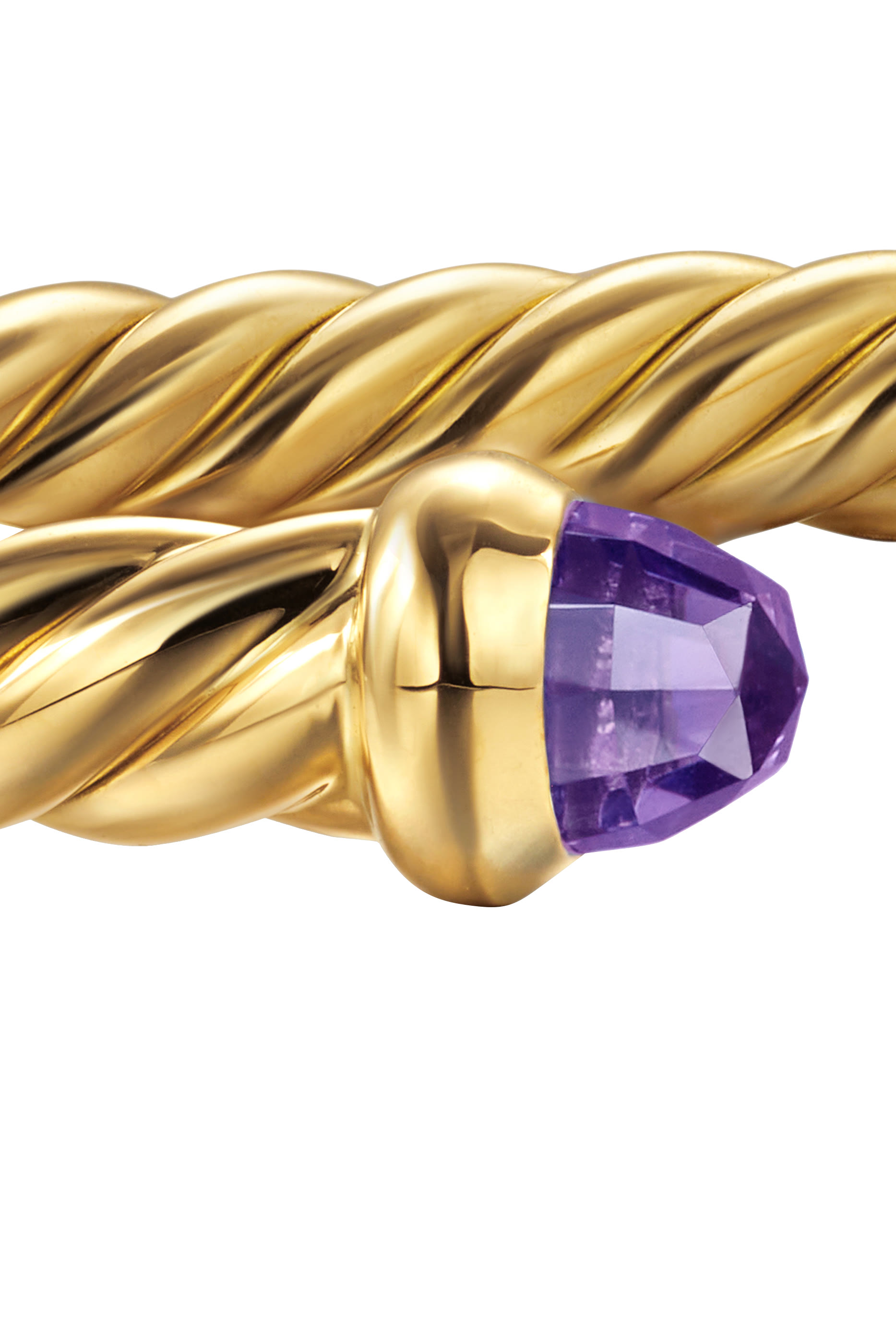 Cablespira® Flex Bracelet, 18K Yellow Gold & Amethyst