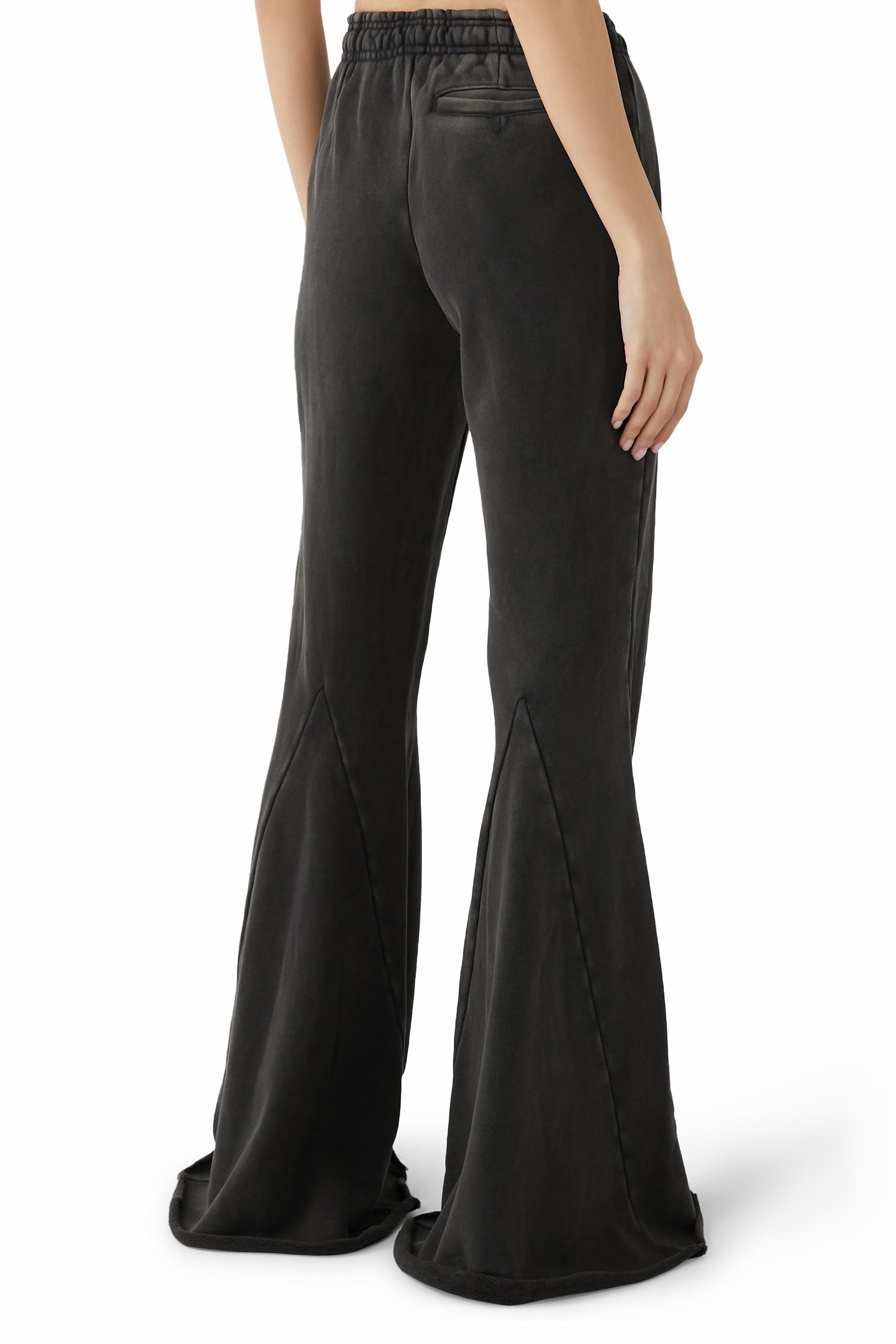 Heavy Flare Washed Trousers