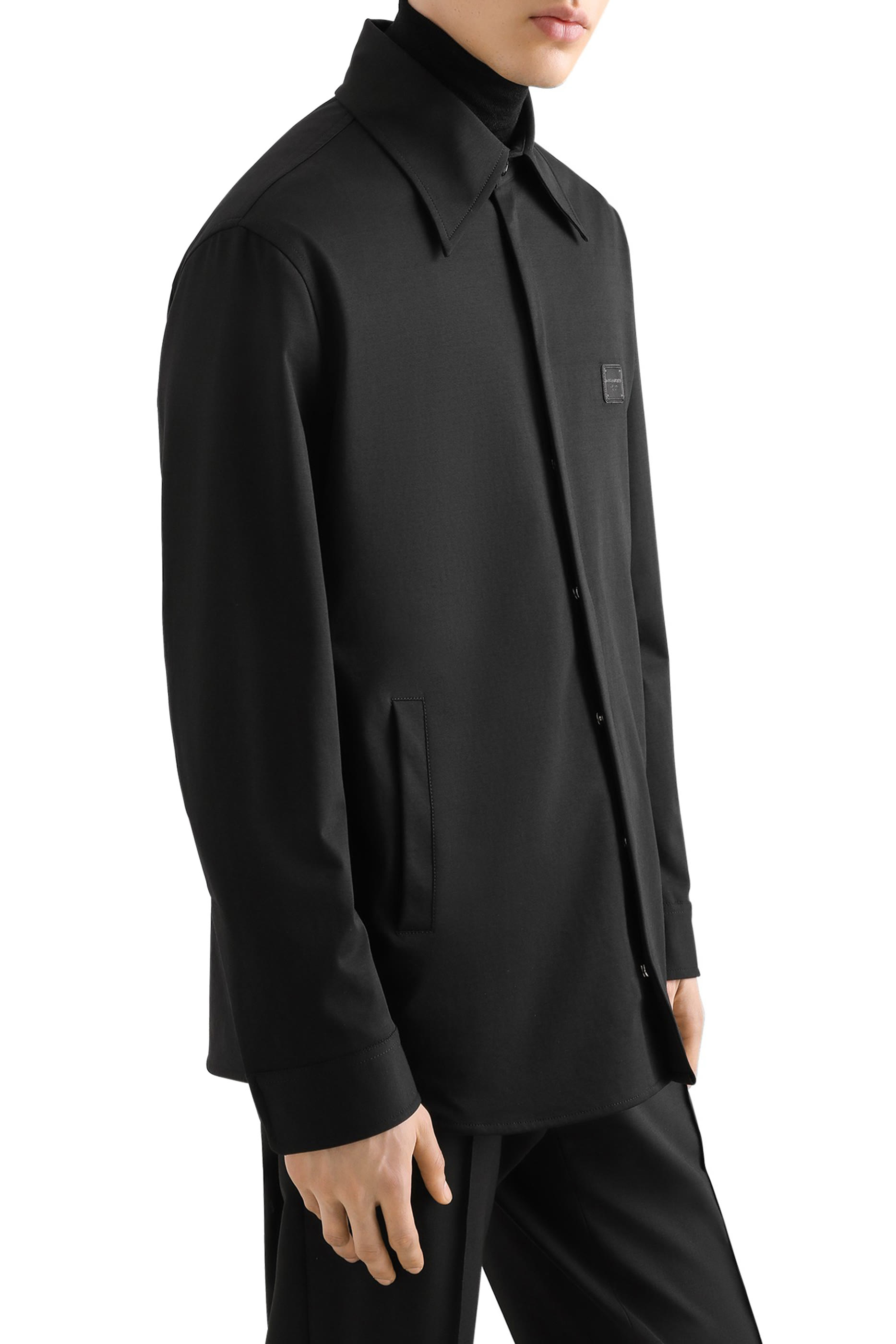  Logo Tag Technical Fabric Shirt
