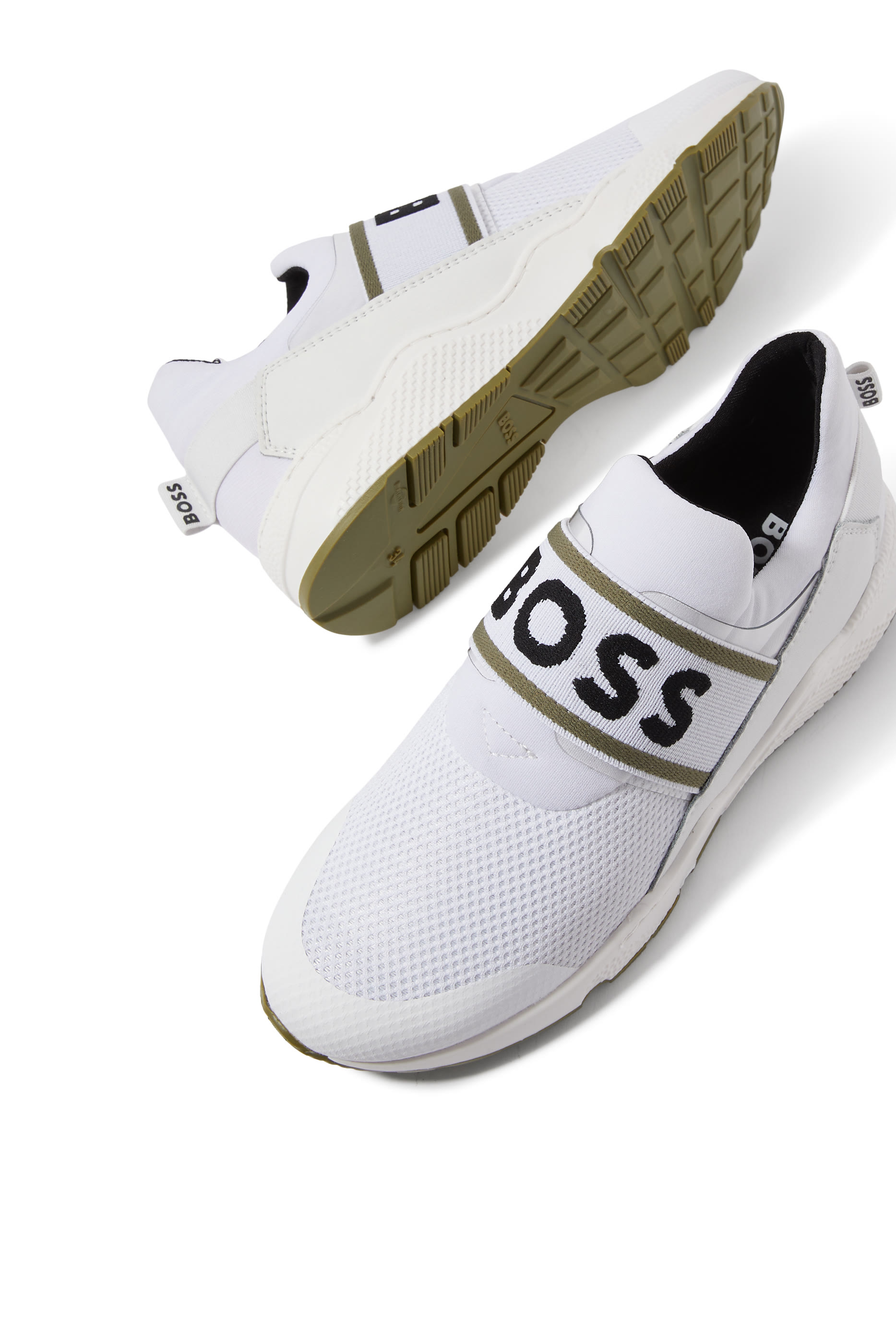 Kids' Trainers in Leather and Mesh