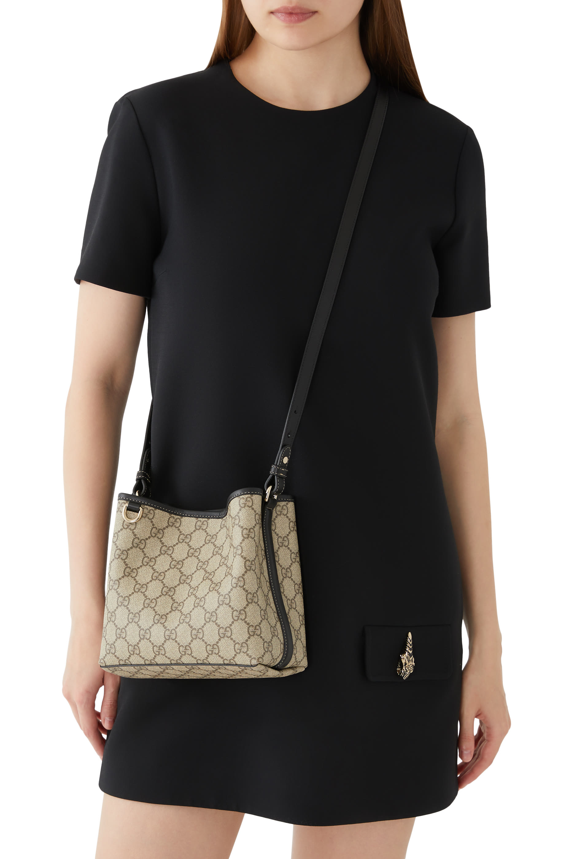  GG Emblem Mini Bucket Bag