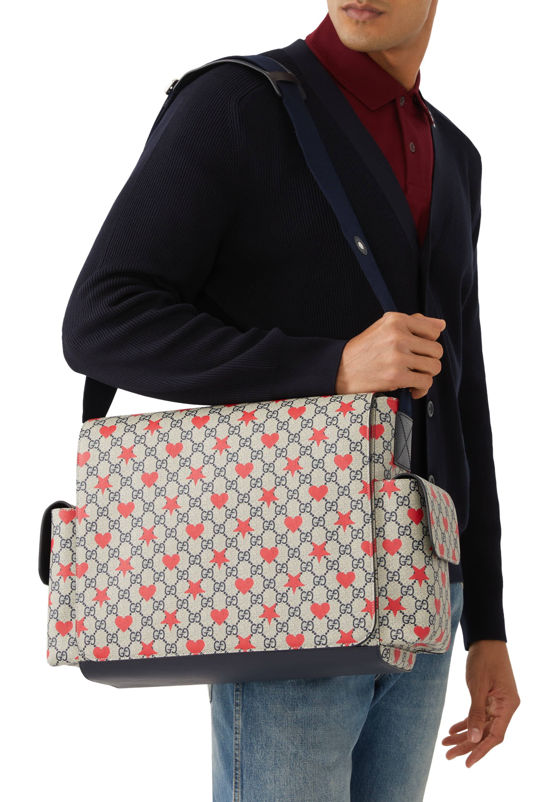 Ophidia Printed GG Diaper Bag