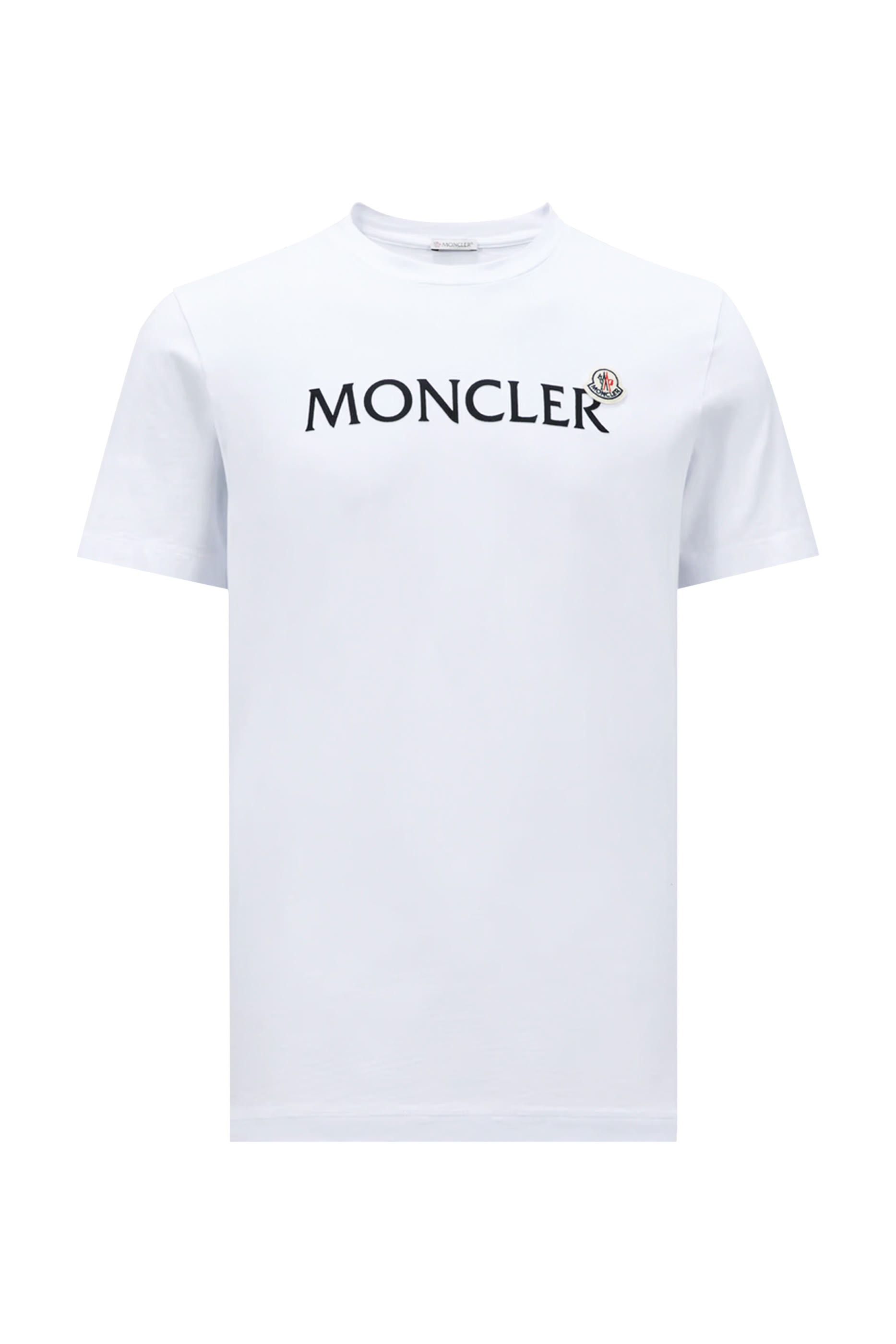 Flocked Logo Cotton T-Shirt
