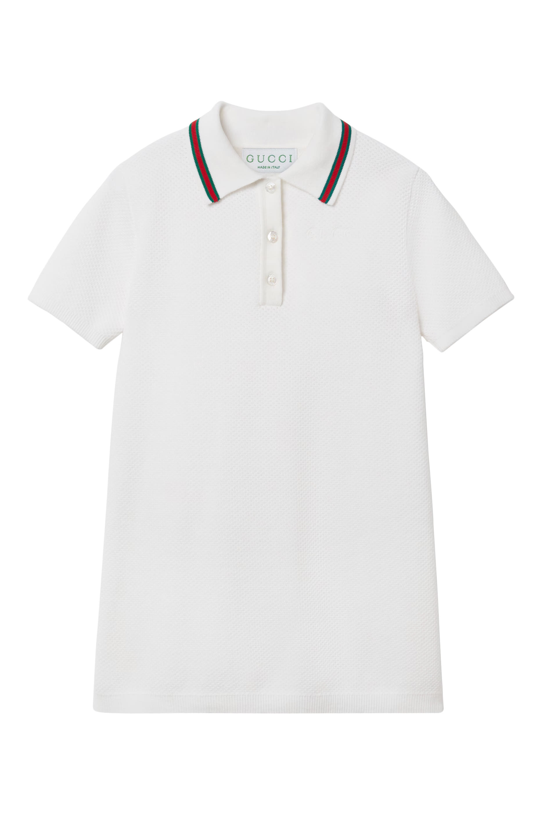 Kids Embroidered Cotton Polo Dress