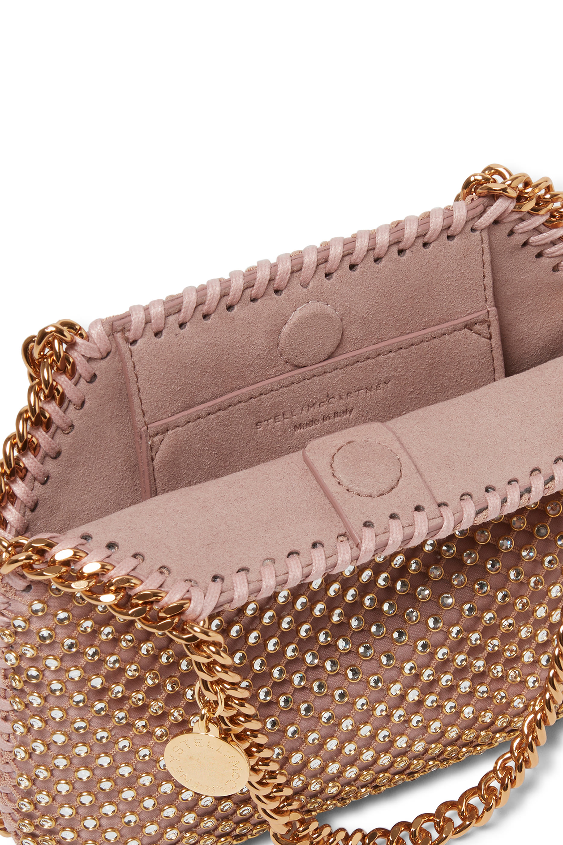 Falabella Lead-Free Crystal Mesh Mini Tote Bag