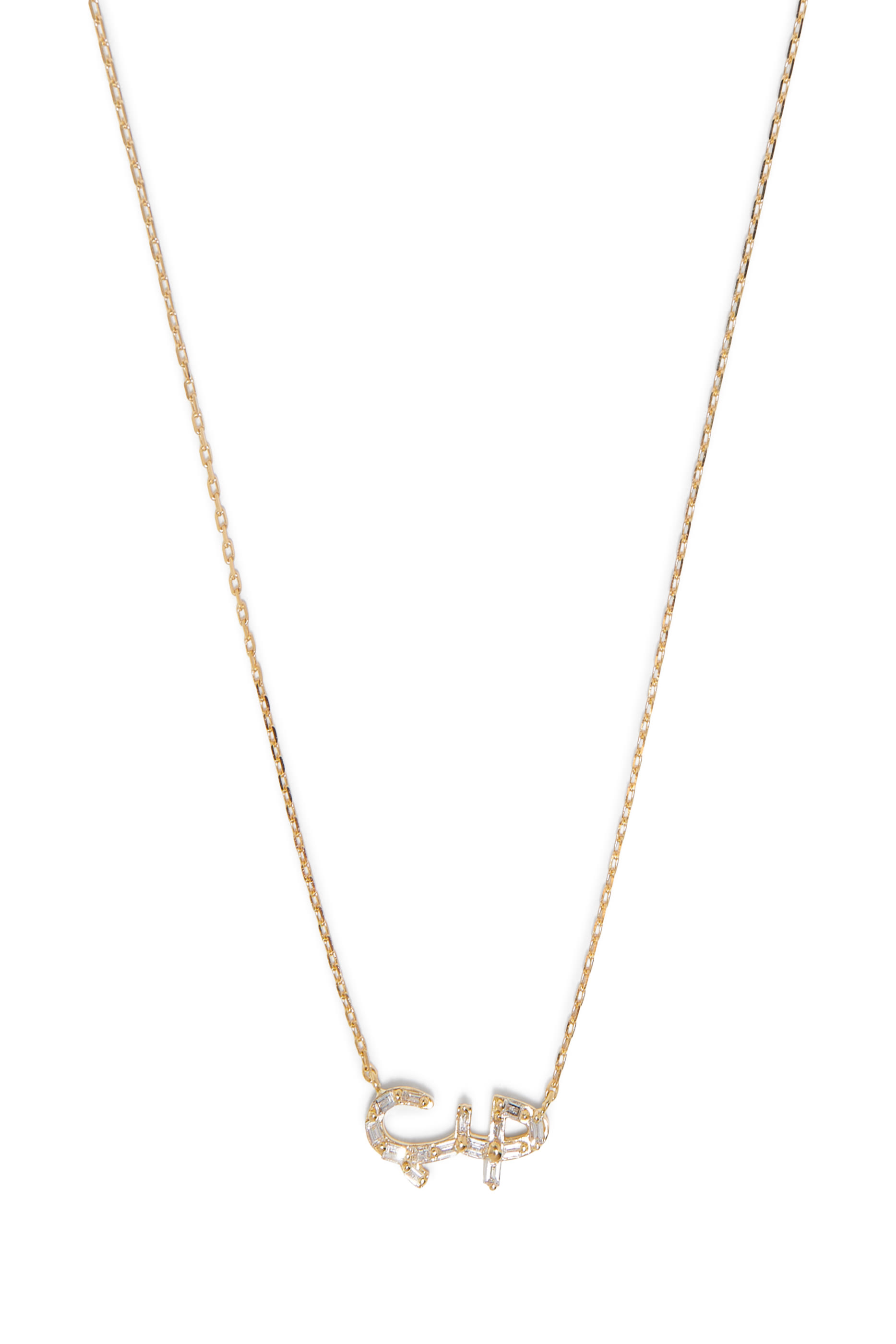 Hobb Love Necklace, 18k Yellow Gold & Diamonds