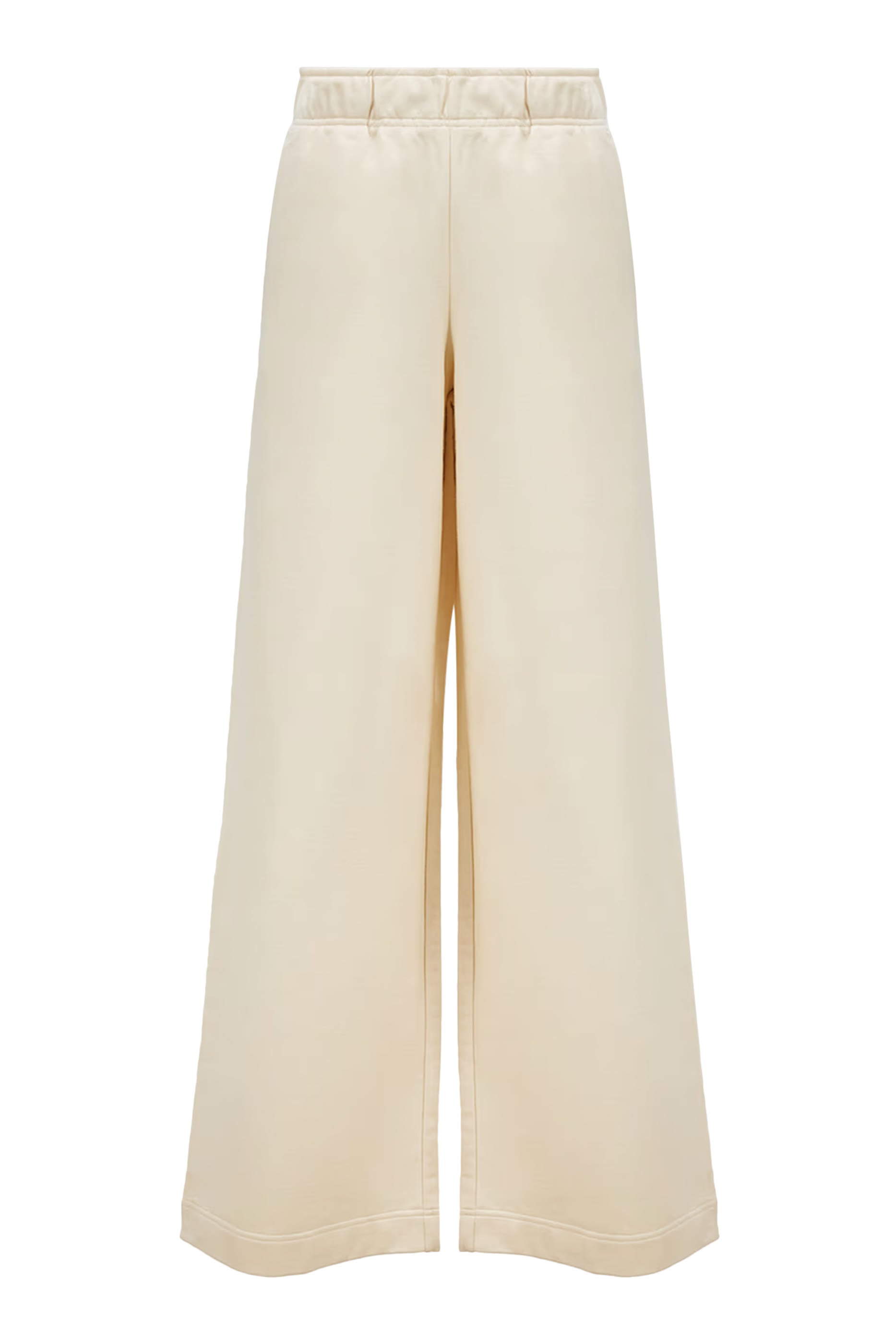 Wide-Leg Cotton Track Pants