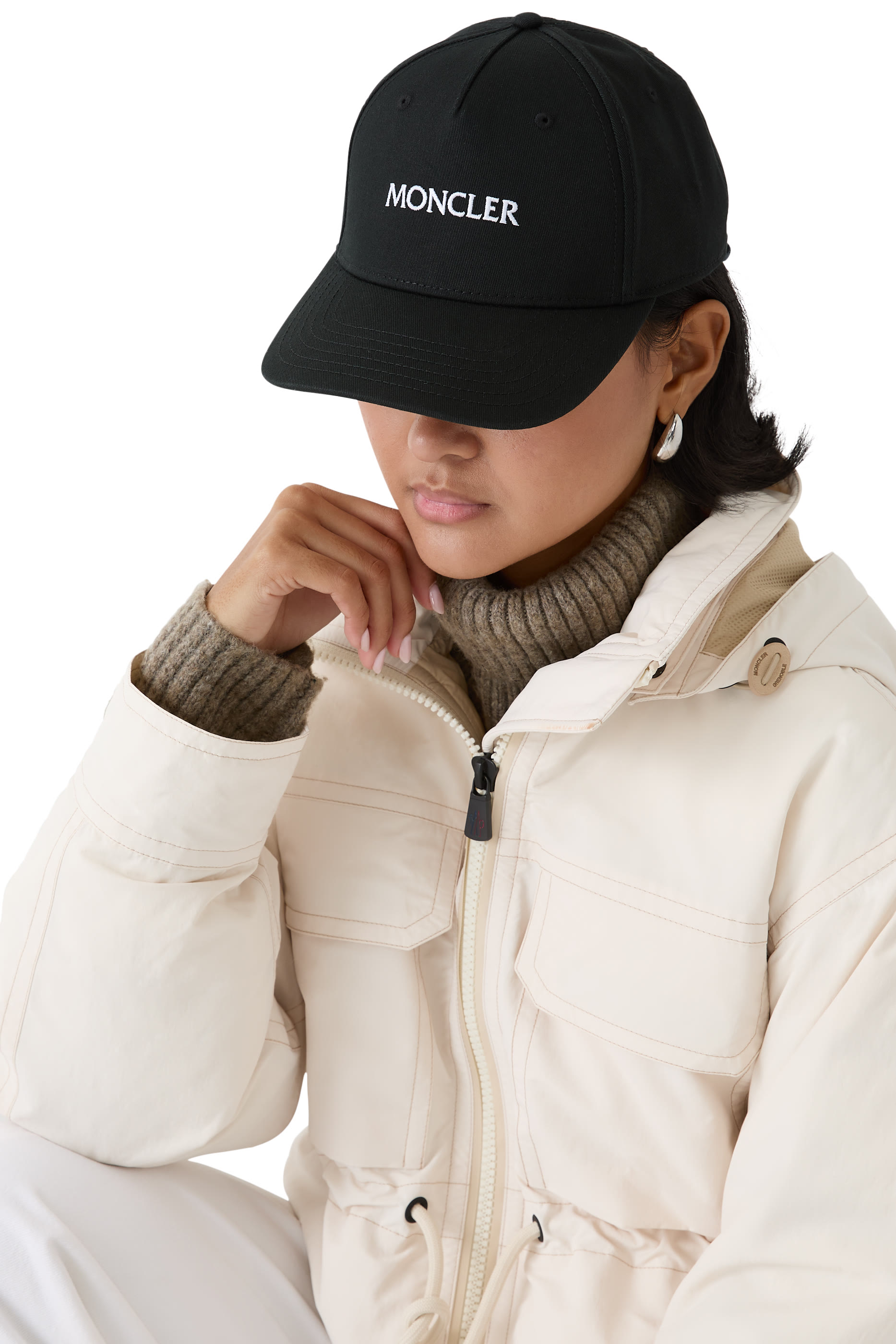 Embroidered Logo Gabardine Baseball Cap