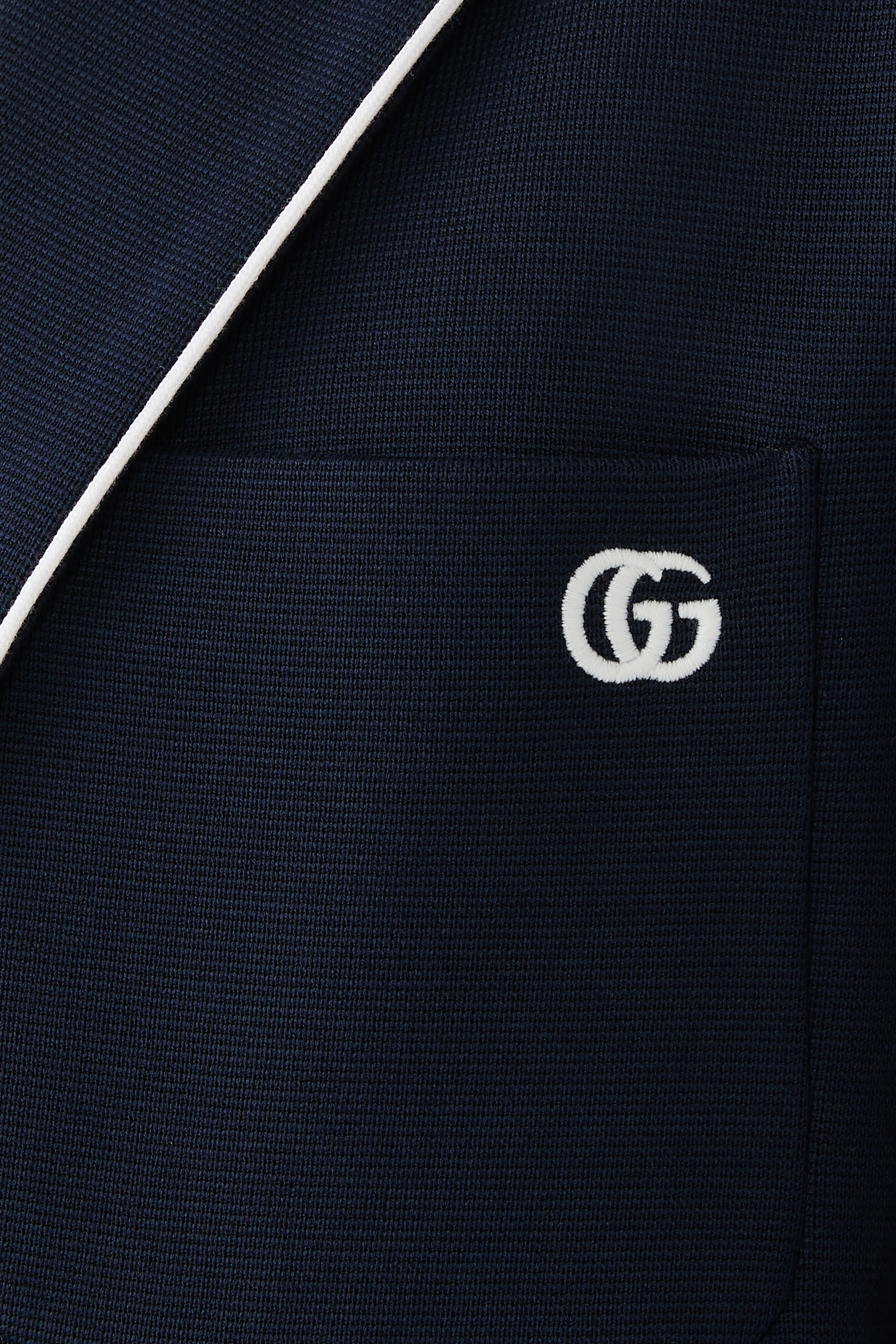 Cotton Jersey Jacket with Embroidery