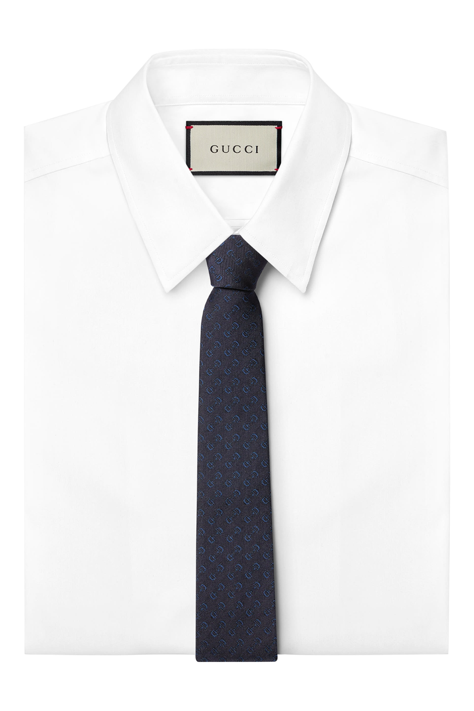 Horsebit Silk Jacquard Tie