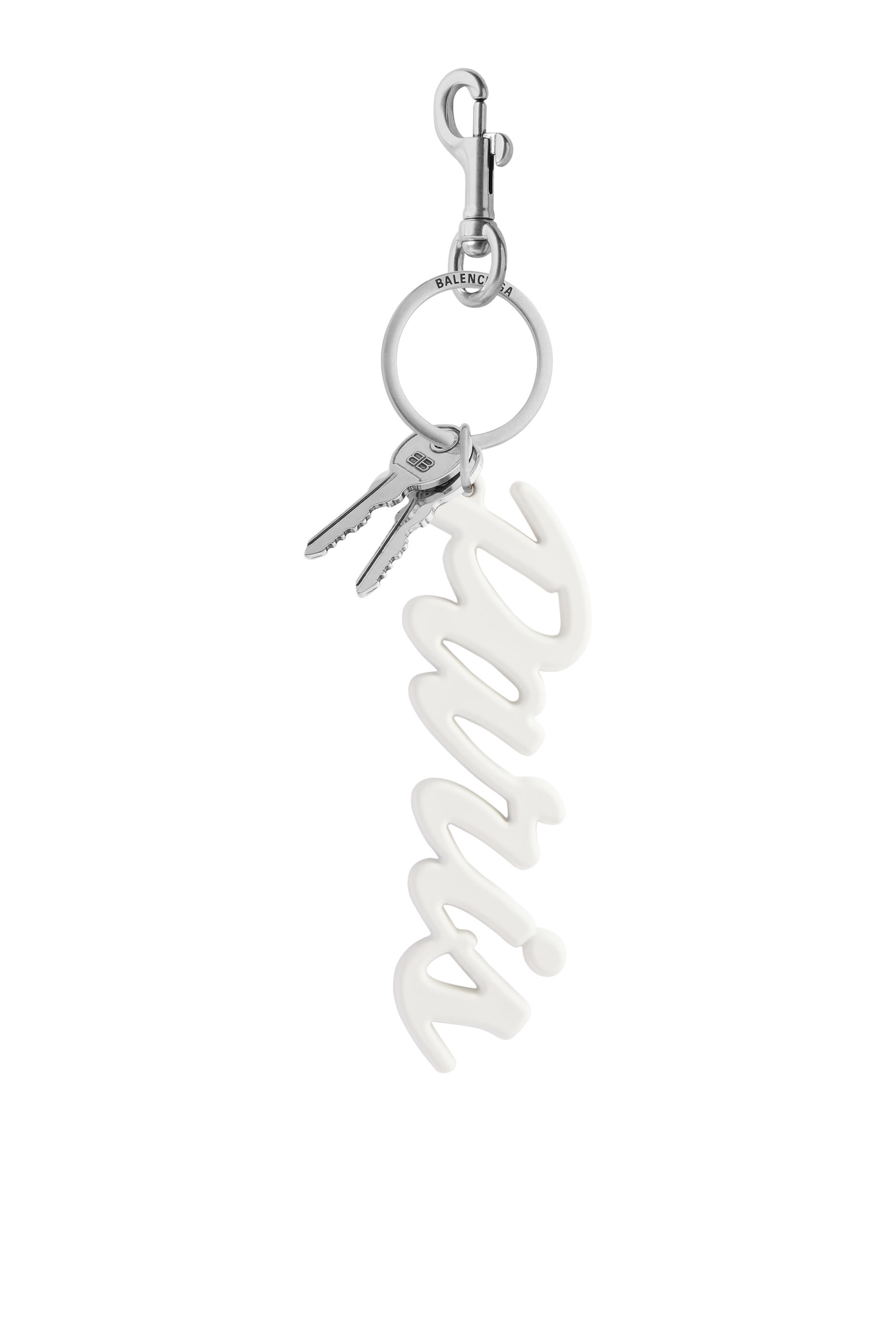 Silicone and Stainless Steel Paris Keychain