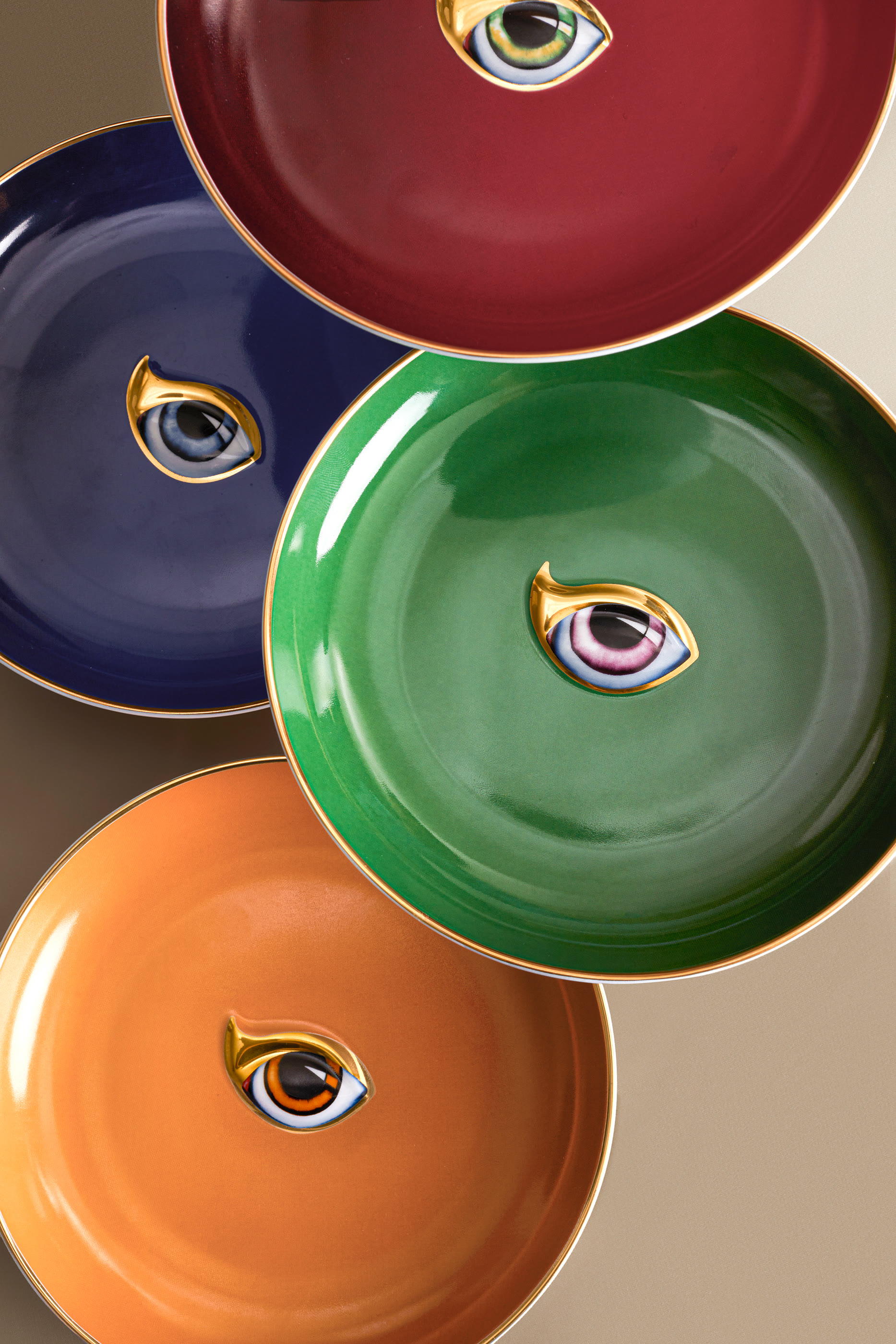 Set of 4 Assorted Lito Plates