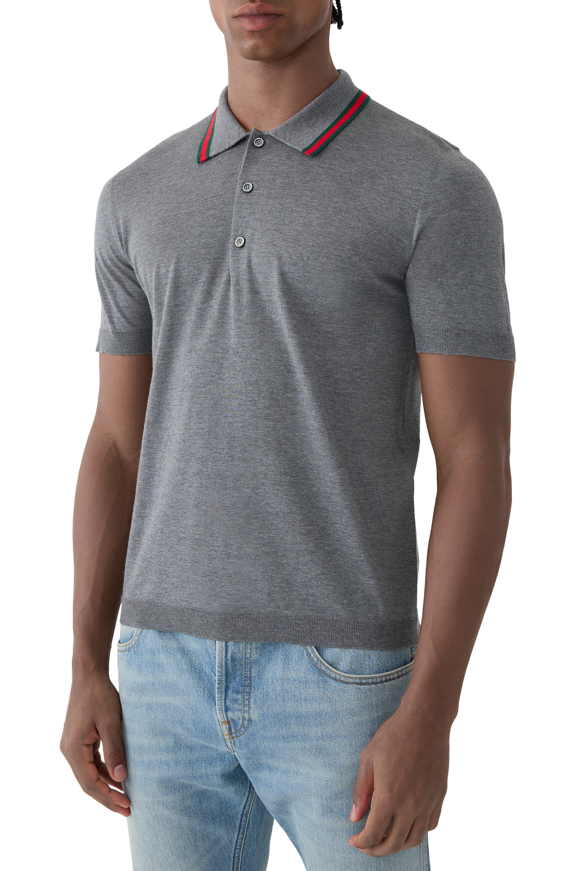 Wool Knit Polo Shirt