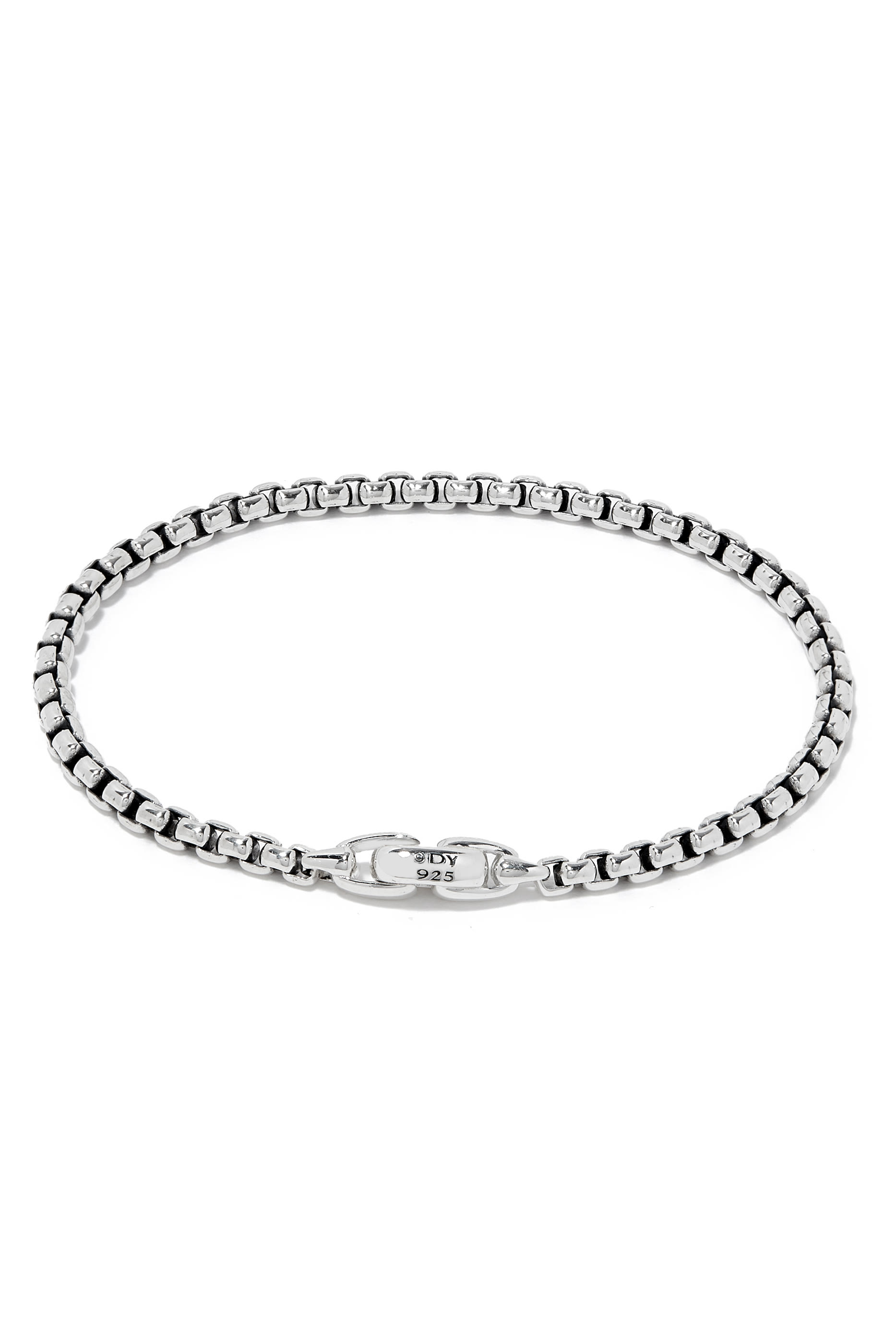 Box Chain Bracelet, Sterling Silver