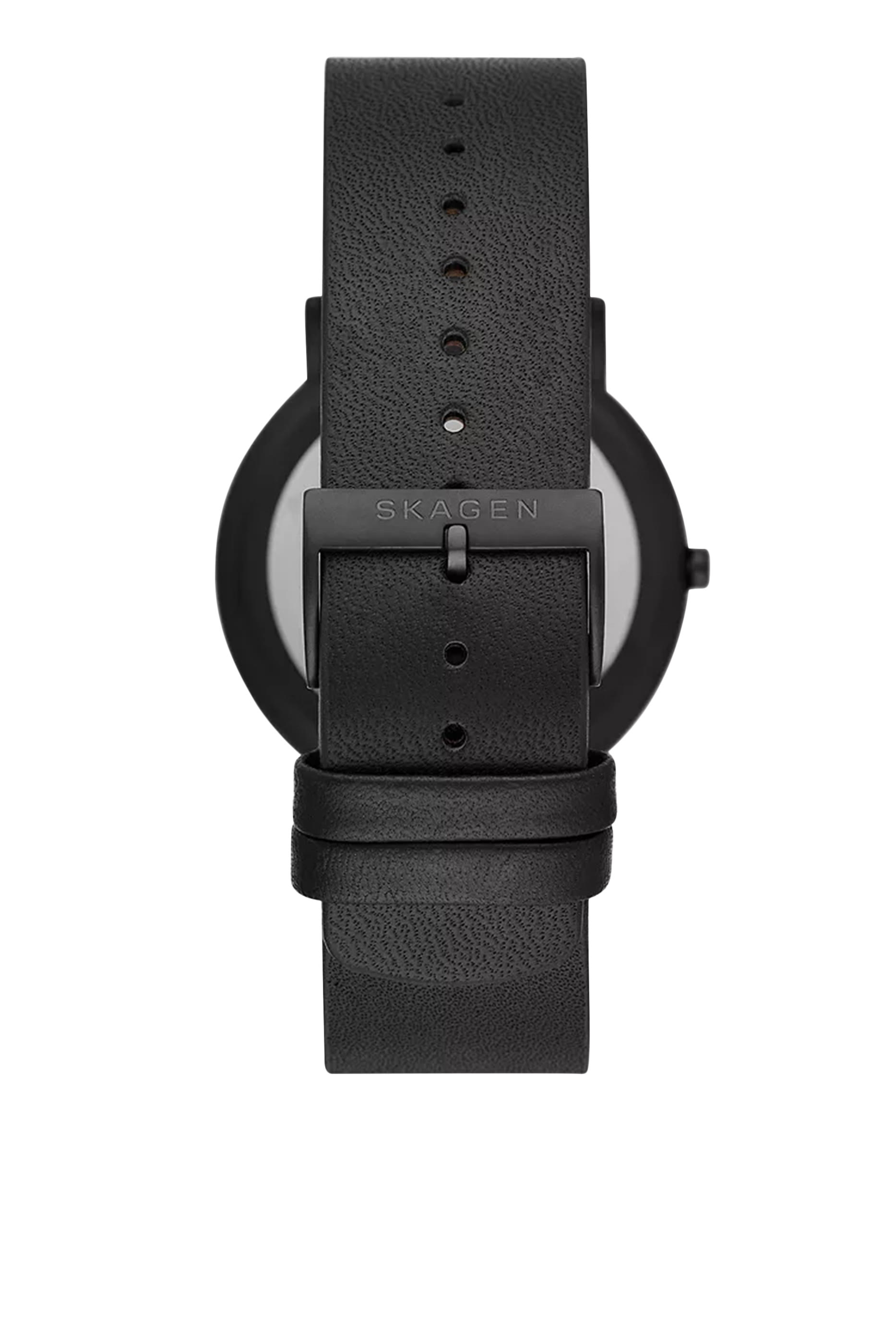  Signature Three-Hand Leather Watch