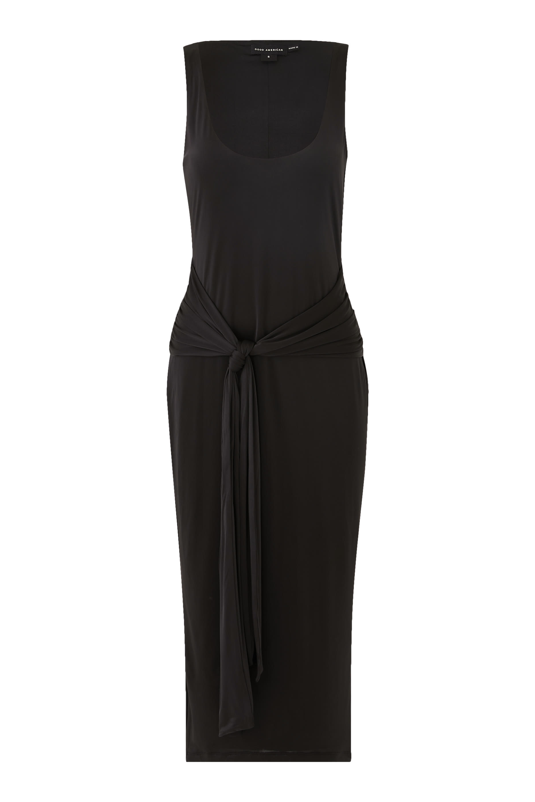 Slinky Jersey Ruched Midi Dress