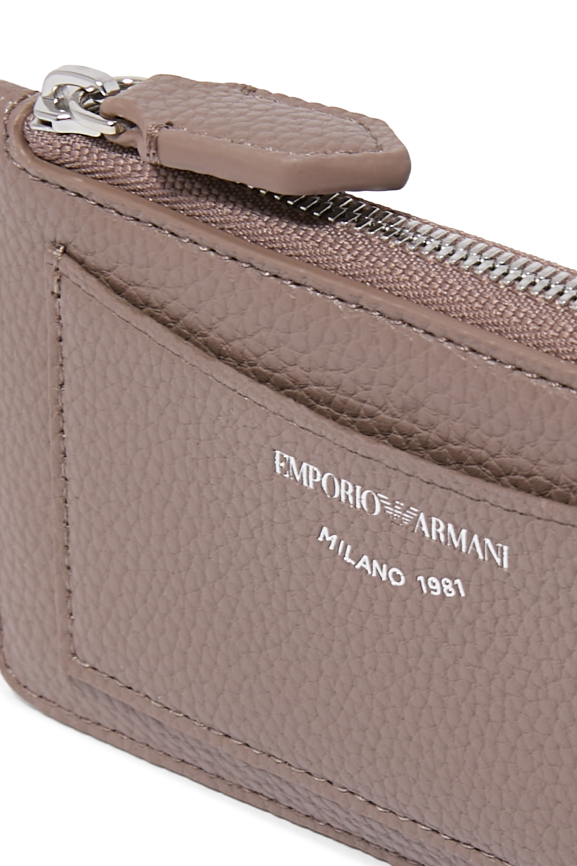 MyEA Deer-Print Card Holder with Wrap-Around Zip