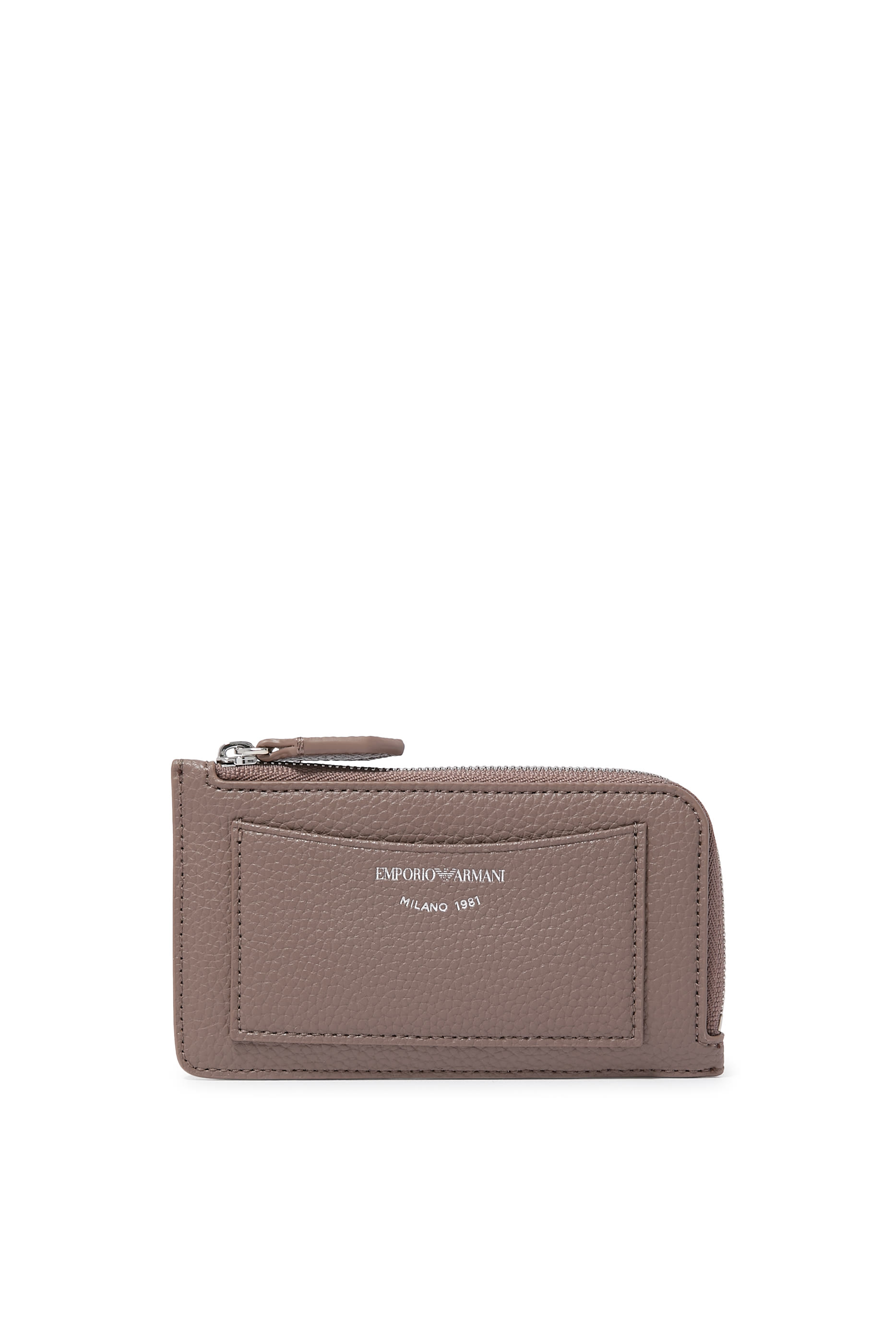 MyEA Deer-Print Card Holder with Wrap-Around Zip