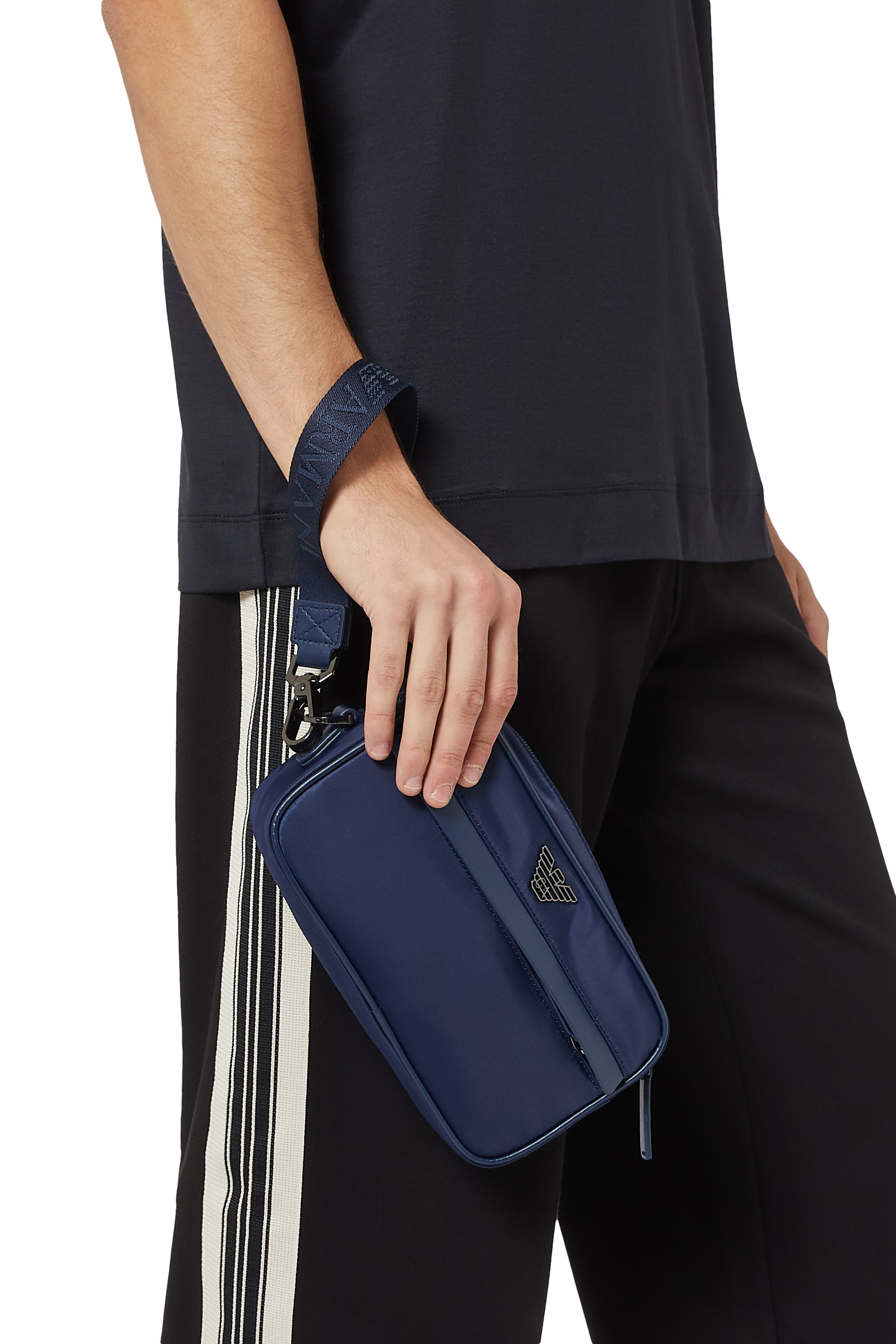 Metal Eagle Logo Nylon Beauty Case