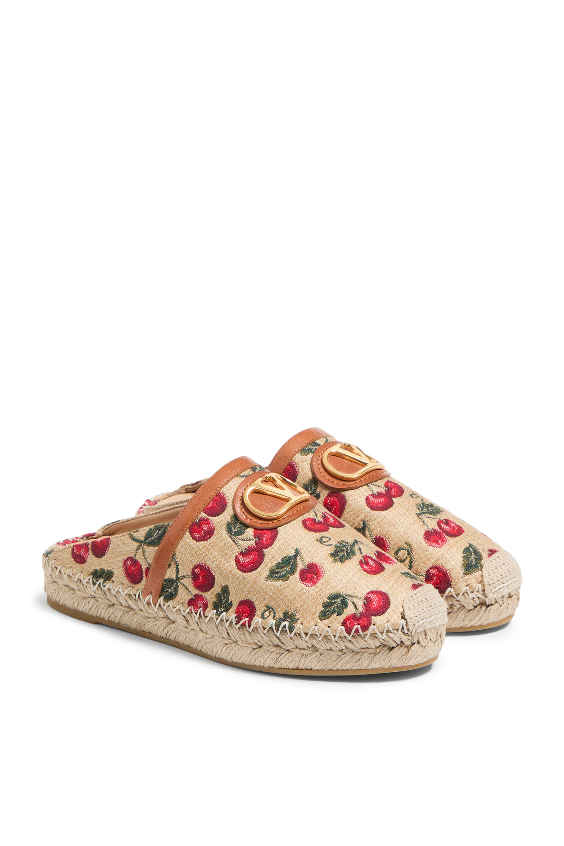 VLogo Signature Mules with Cherryfic Motif 