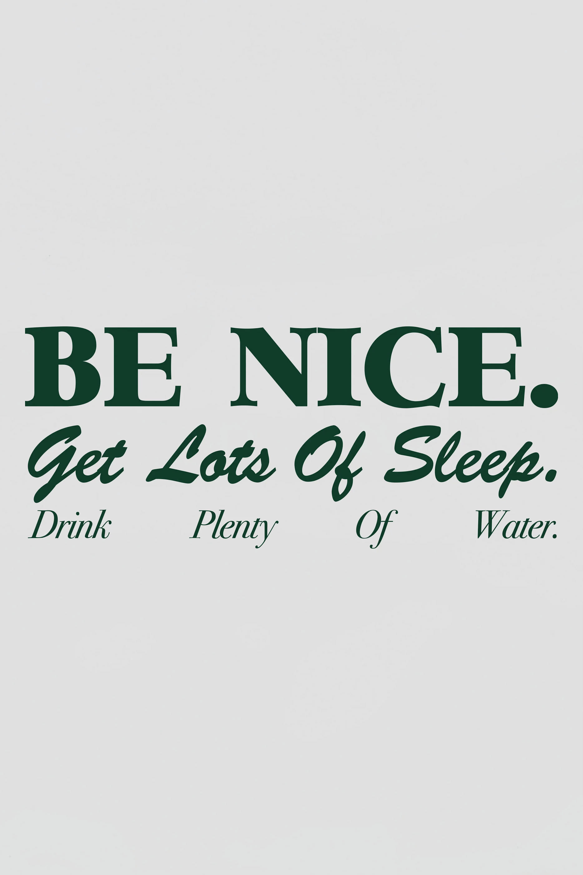 Kids Be Nice Graphic Round Neck T-Shirt 